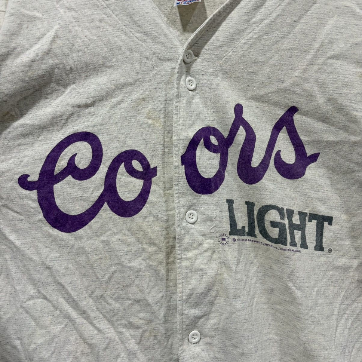 Vintage VINTAGE COORS LIGHT JERSEY SHIRT Size US XL / EU 56 / 4 - 3 Thumbnail