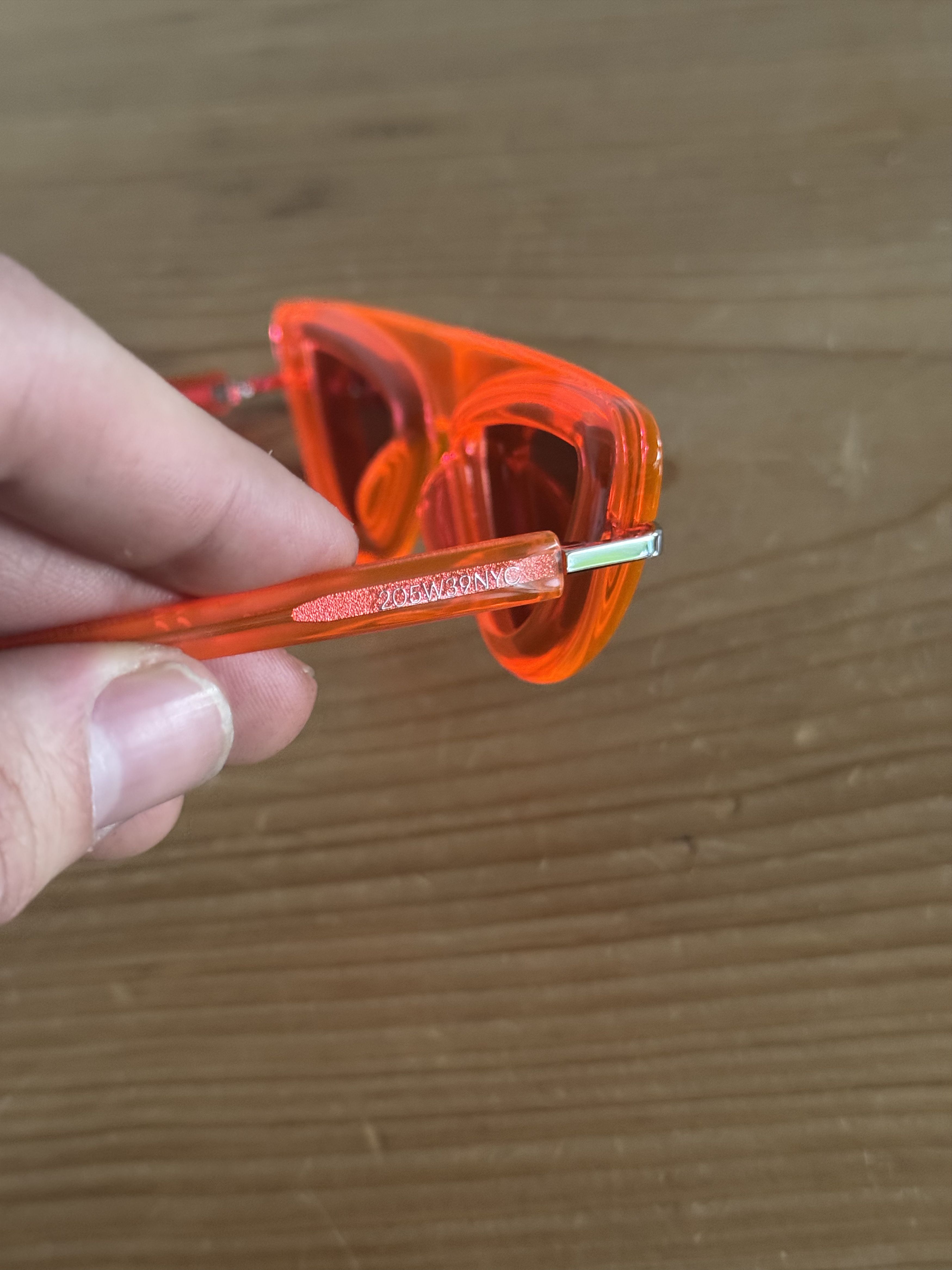 Calvin Klein 205W39NYC CKNYC1951S Neon Cat-Eye Sunglasses Size ONE SIZE - 8 Thumbnail