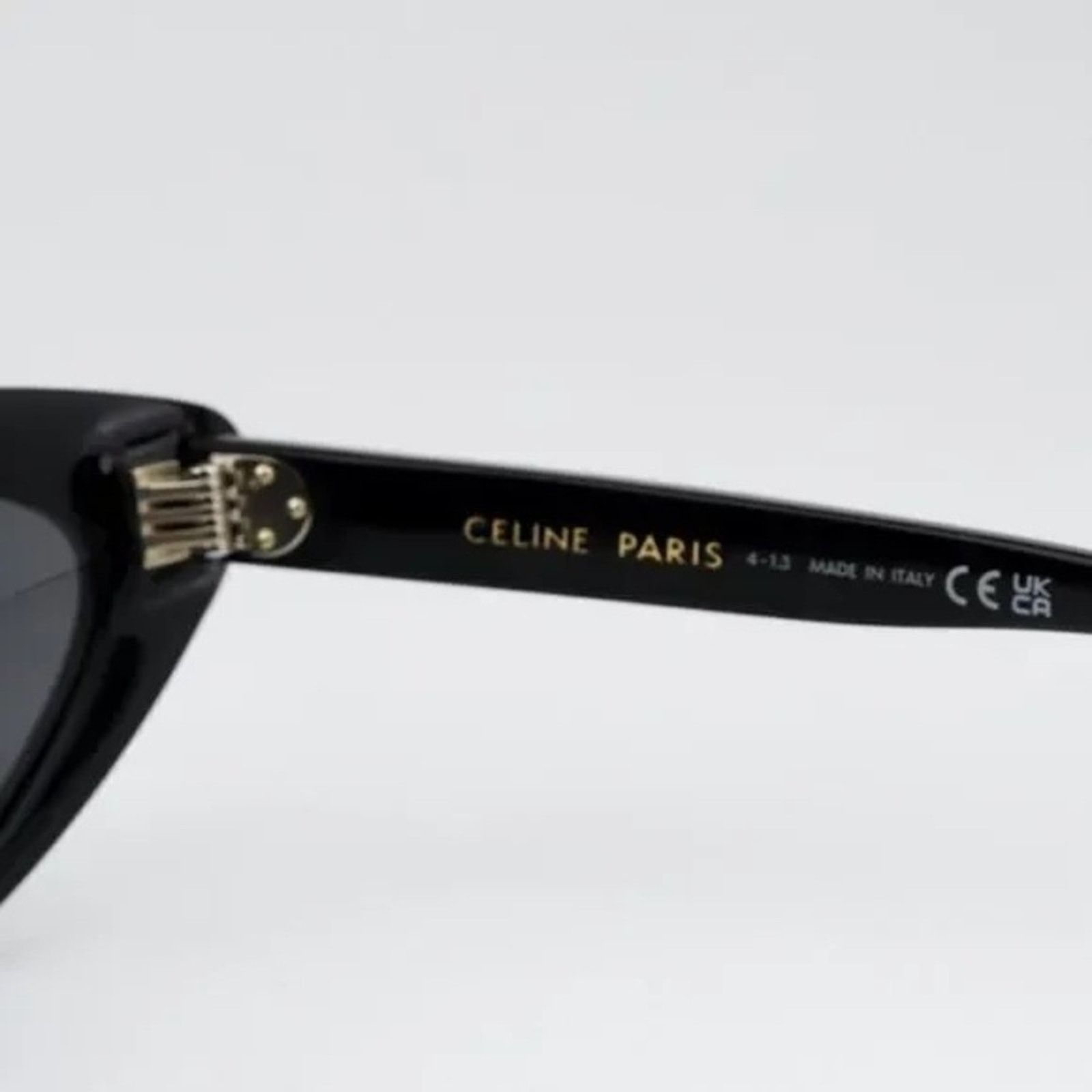 Celine New! Celine CL40261I 01A Glossy Black Sunglasses, Authentic Size ONE SIZE - 9 Thumbnail