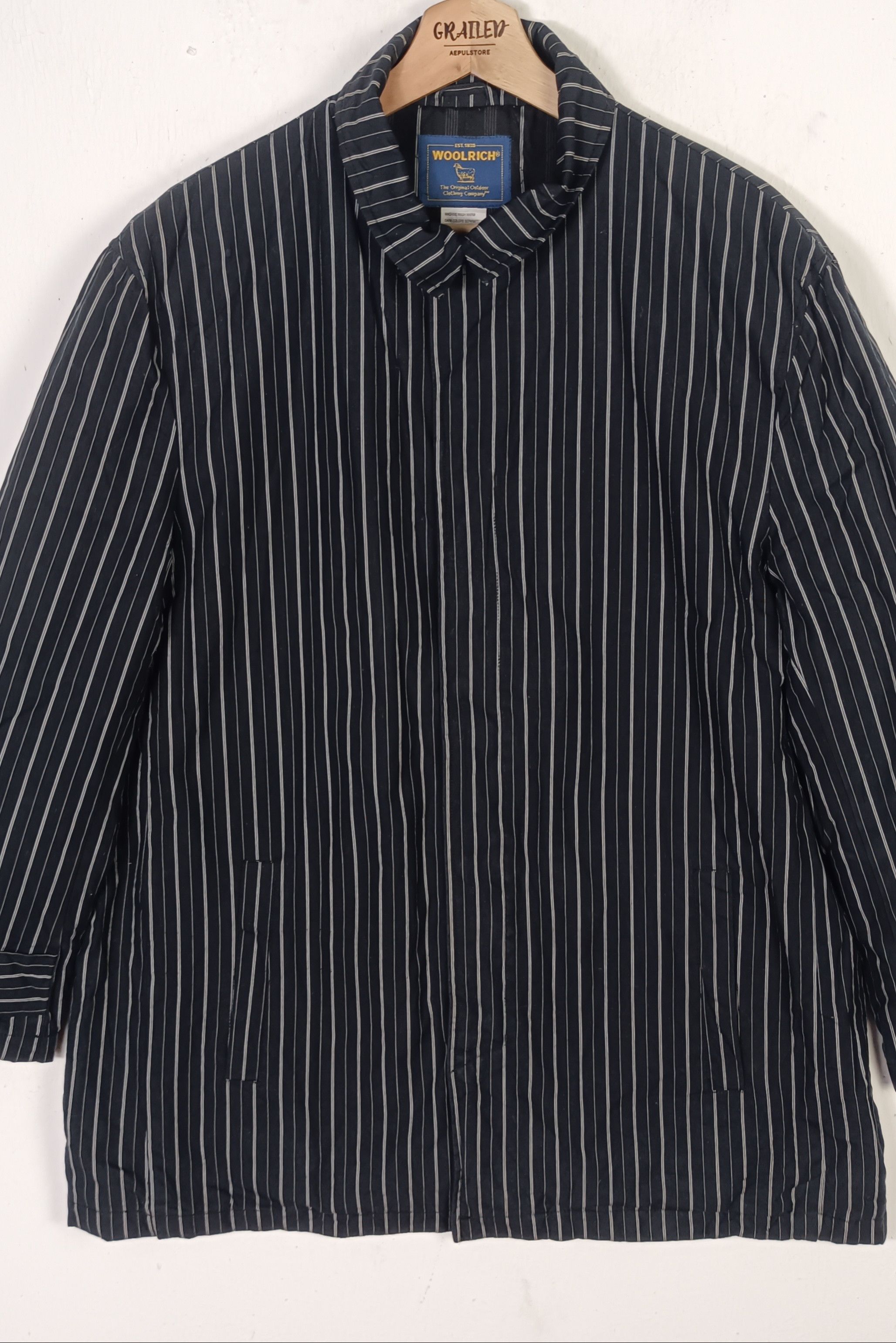 Woolrich Woolen Mills Woolrich Striped Padded Men Jacket Size US L / EU 52-54 / 3 - 3 Thumbnail