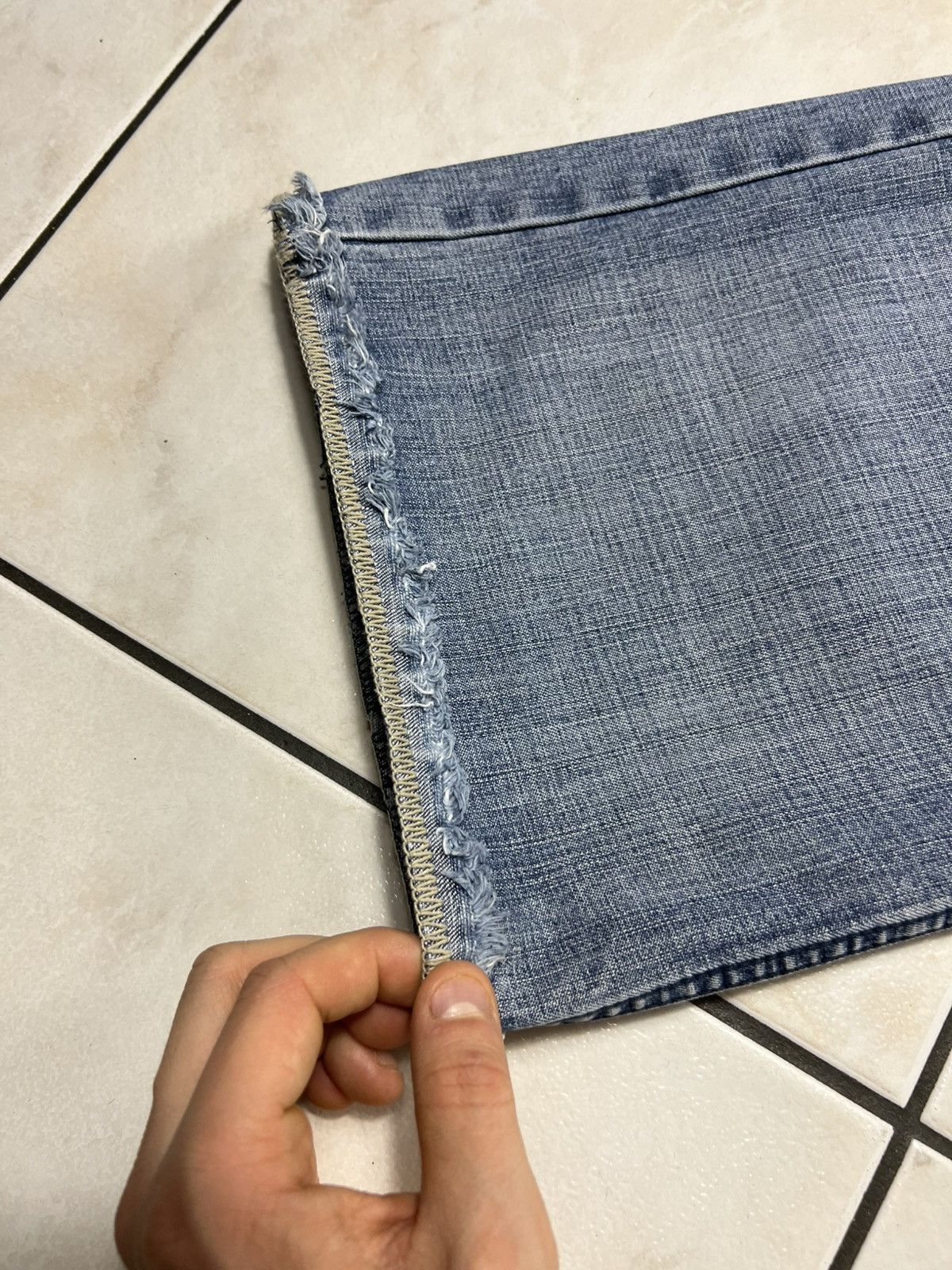 If Six Was Nine Vintage Teddy Smith y2k distressed denim flared jeans pants Size US 34 / EU 50 - 11 Thumbnail