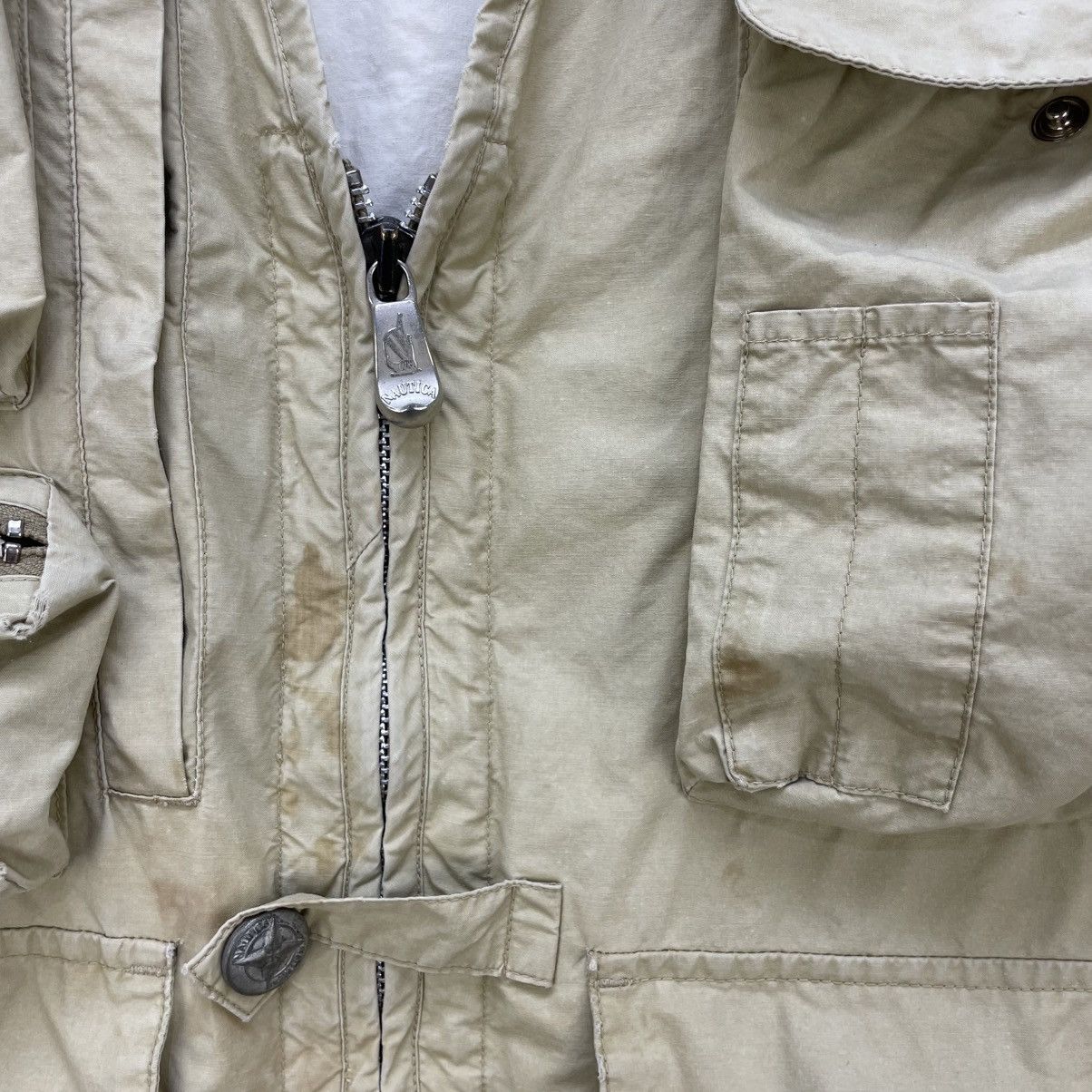 Nautica 💥Vintage Nautica Multi Pocket Tactical Vest Jacket Size US L / EU 52-54 / 3 - 9 Thumbnail