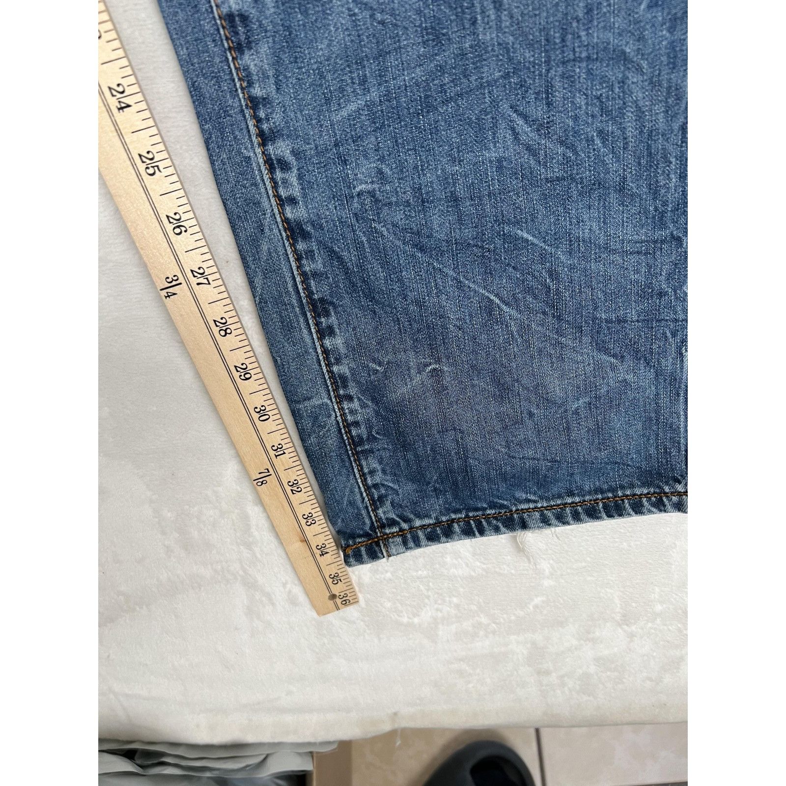 Rocawear Vintage Rocawear Jeans Mens 38 Blue Straight Fit Distressed Size US 38 / EU 54 - 3 Thumbnail