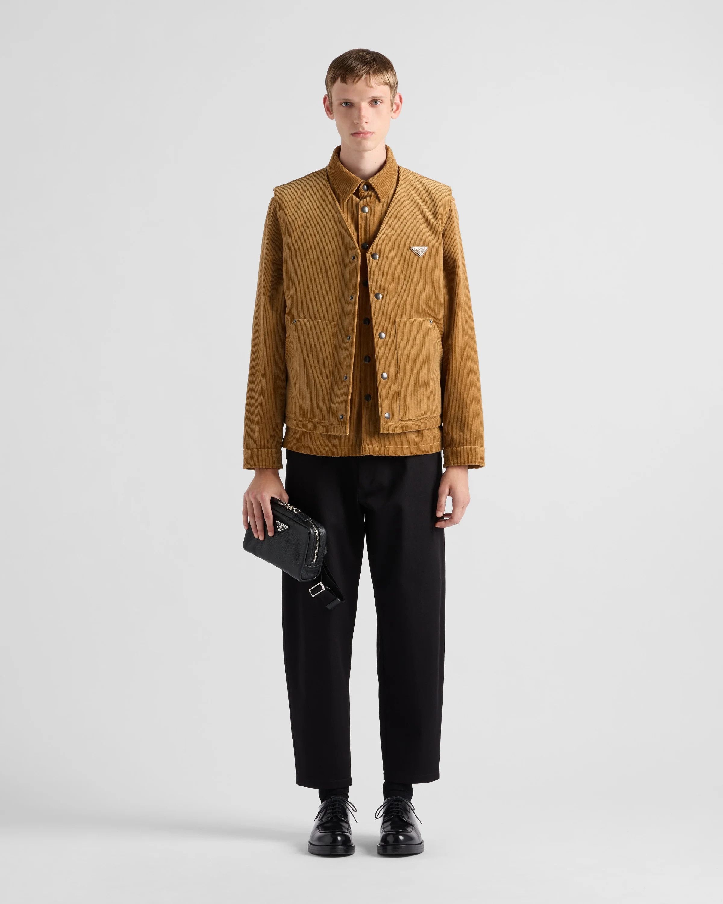 Prada o1mt1gz0226 Cotton Pants in Black Size US 30 / EU 46 - 2 Thumbnail