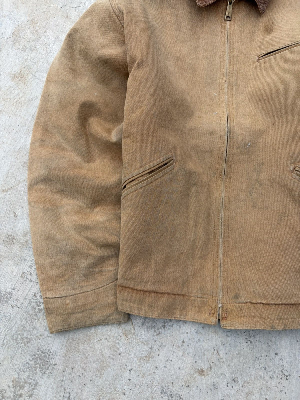 Carhartt Vintage 1993 Sunfaded Carhartt Quilted Detroit Jacket 6QLJT Size US M / EU 48-50 / 2 - 5 Thumbnail