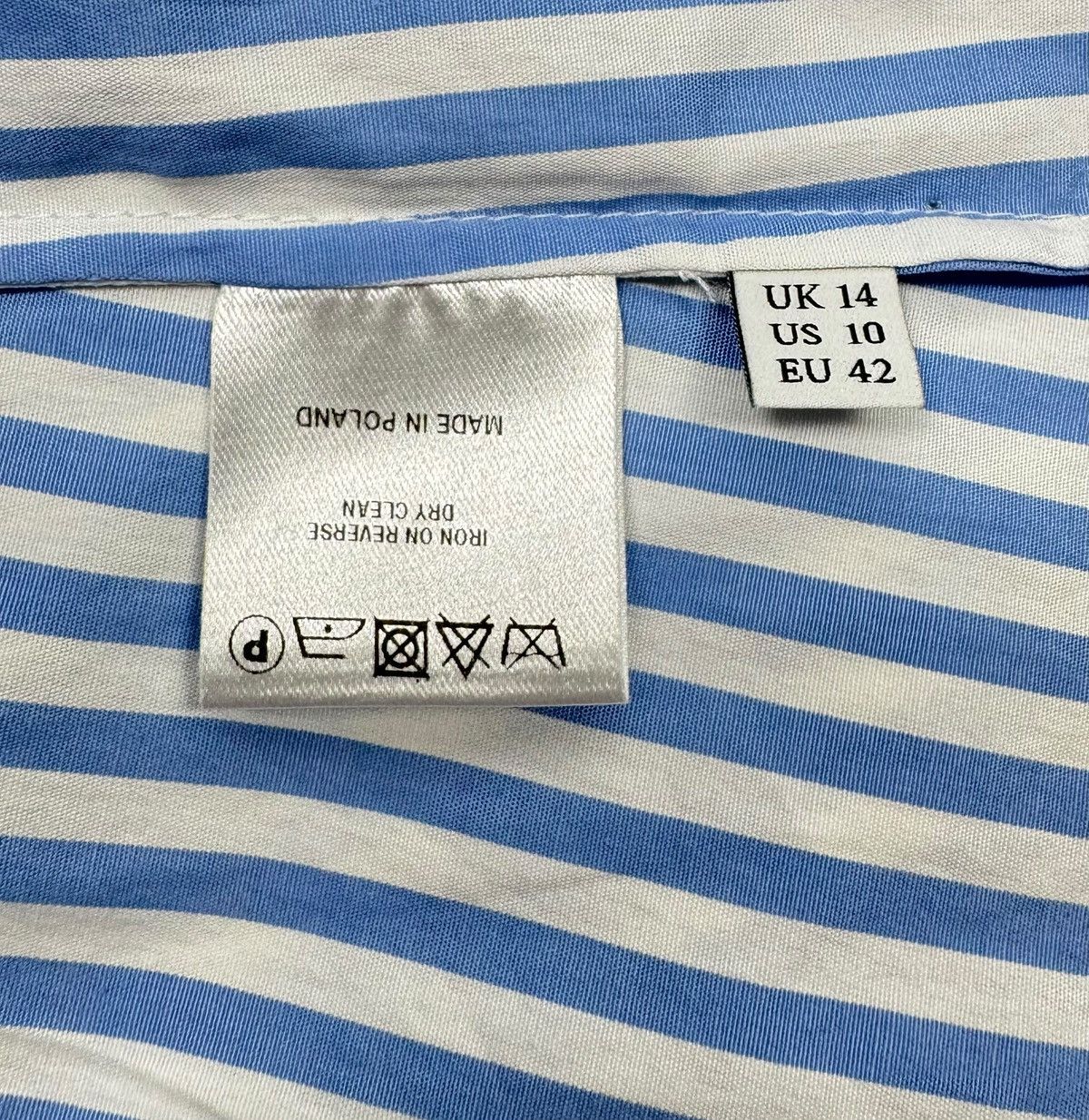 JW Anderson JW Anderson Blouse Off-the-shoulder with Ruching Striped Size L / US 10 / IT 46 - 11 Thumbnail