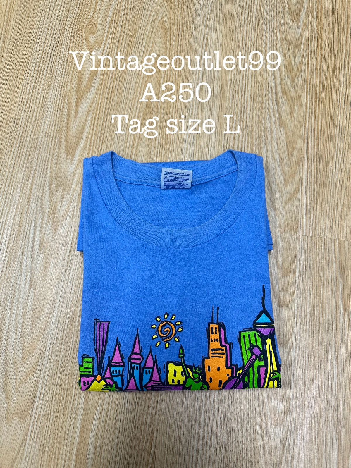 Hanes Vintage Hanes Las Vegas 90s Tshirt A250 Size US M / EU 48-50 / 2 - 8 Thumbnail