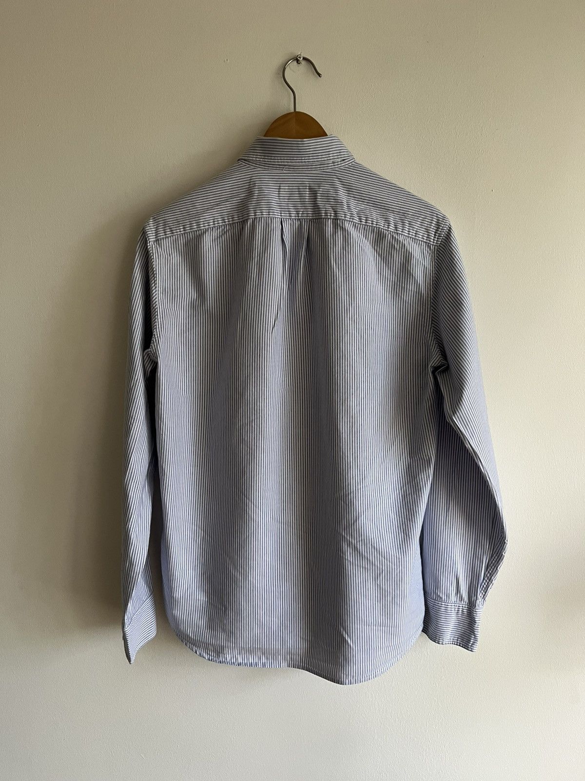 J.Crew Oxford Blue Stripe Prep APC Bean Old Money Land’s End Ralph Size US M / EU 48-50 / 2 - 2 Thumbnail