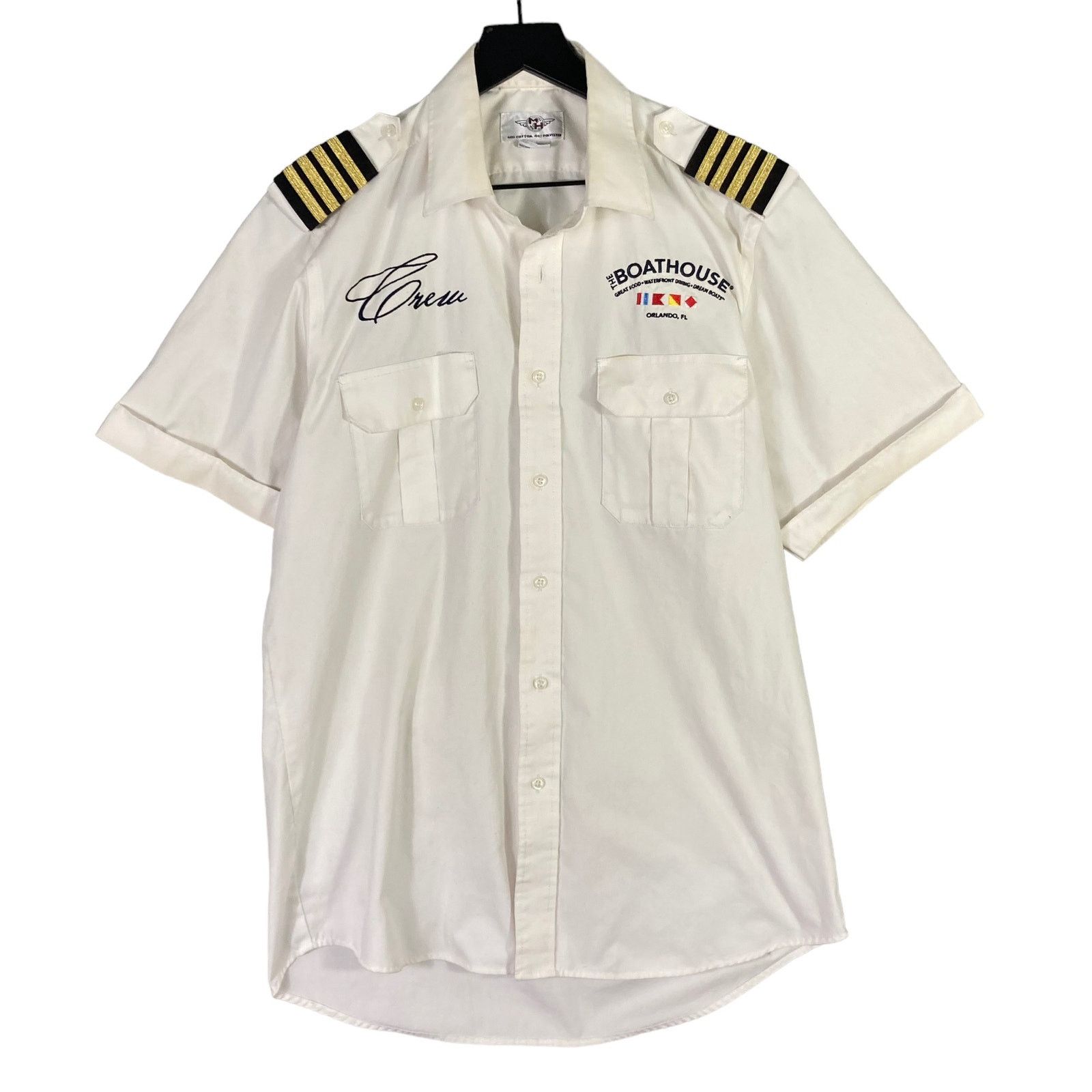 Other Boathouse Orlando FL Men's Short Sleeve Dress Shirt Sz 16.5 Size US XL / EU 56 / 4 - 1 Thumbnail