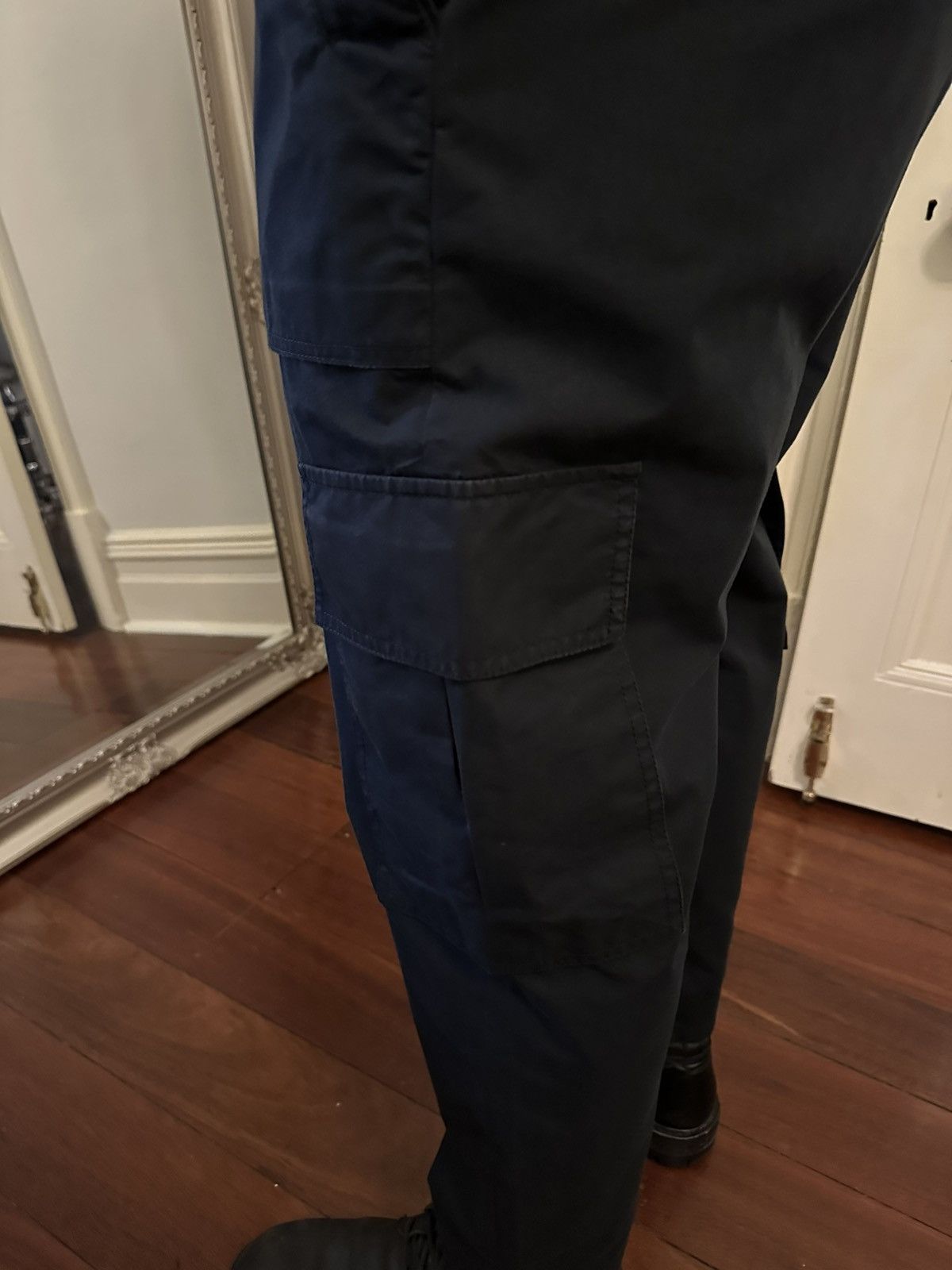 Juun.J Juun.J Black Cargo Pants Size US 32 / EU 48 - 3 Thumbnail