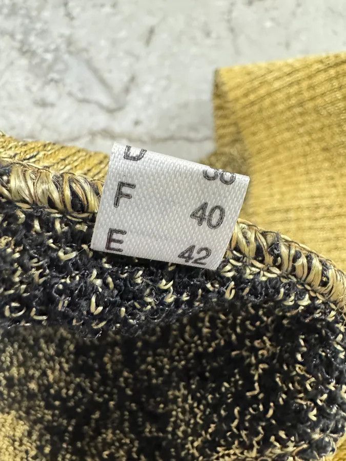 Designer × Just Cavalli × Vintage 2000s Cavalli Golden Panther Sleeveless High Neck Sweater Size XXS / US 00 / IT 34 - 7 Thumbnail