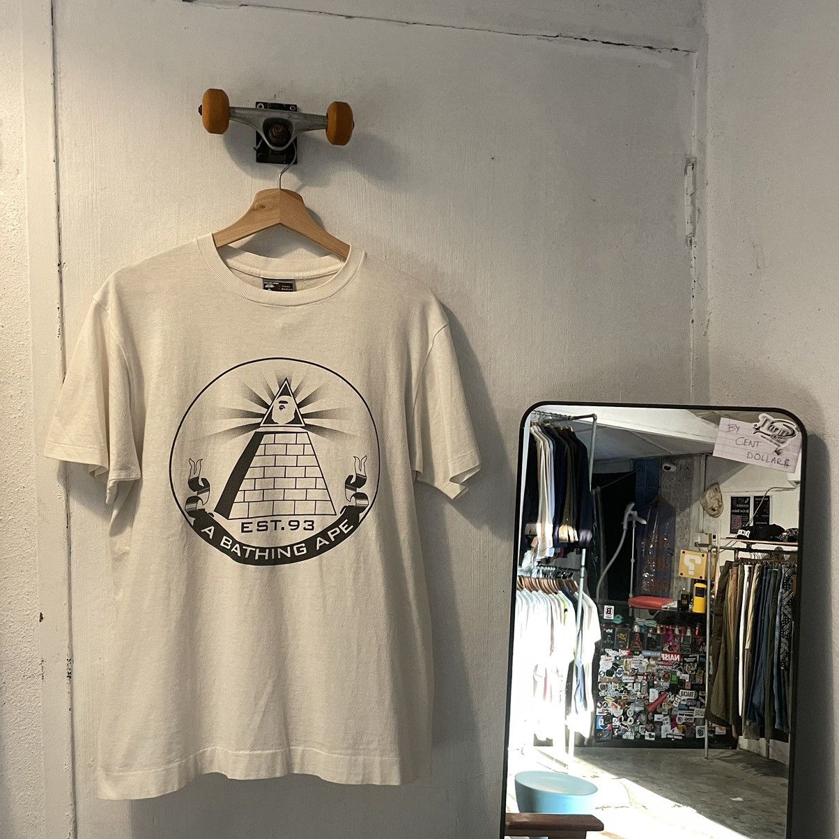 Bape × Vintage Vintage Bape Pyramid by A Bathing Ape Size US S / EU 44-46 / 1 - 1 Thumbnail