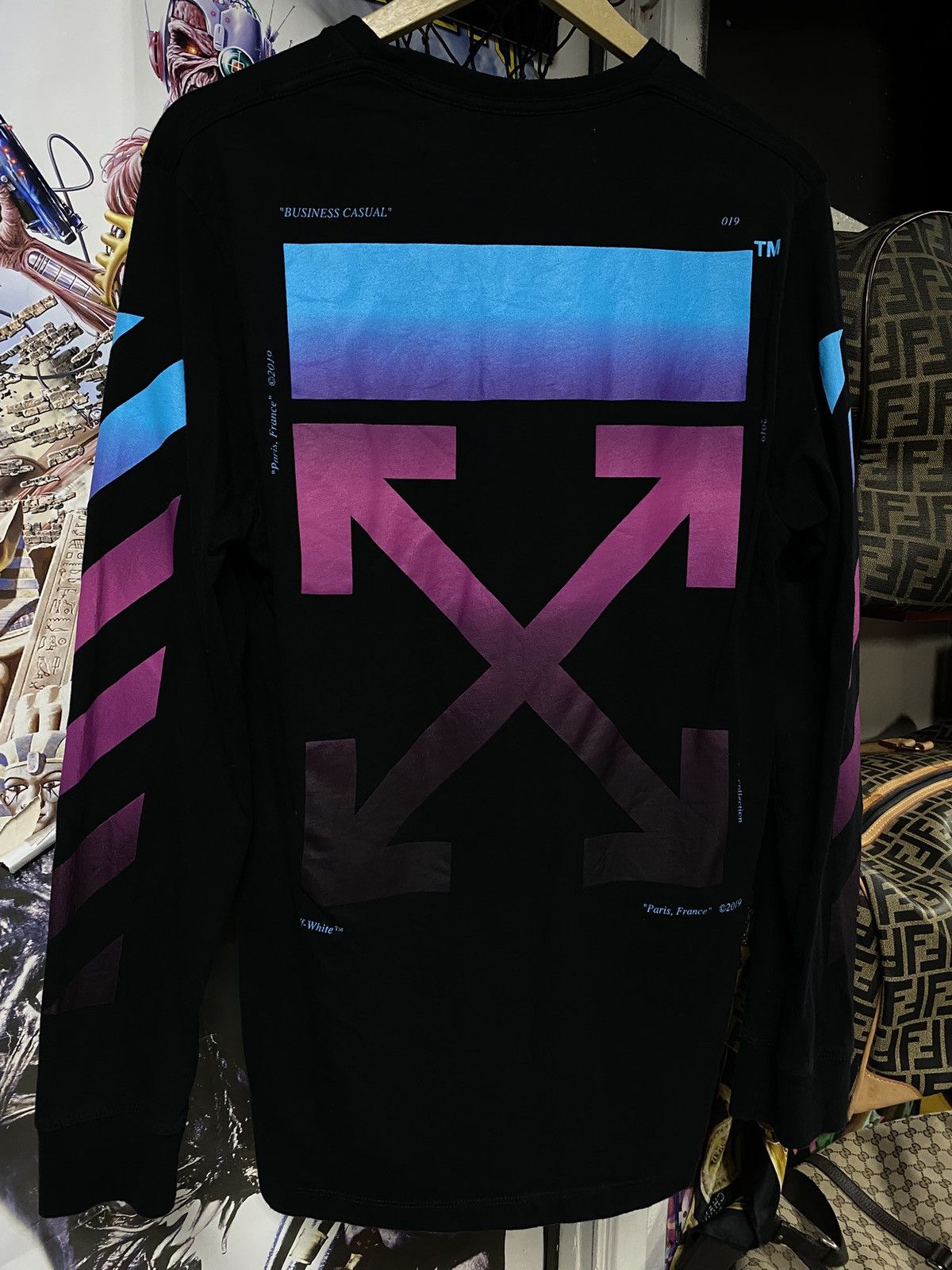 Off-White Off-White Virgil Abloh Impressionism Long Sleeve T-Shirt Med Size US M / EU 48-50 / 2 - 4 Thumbnail