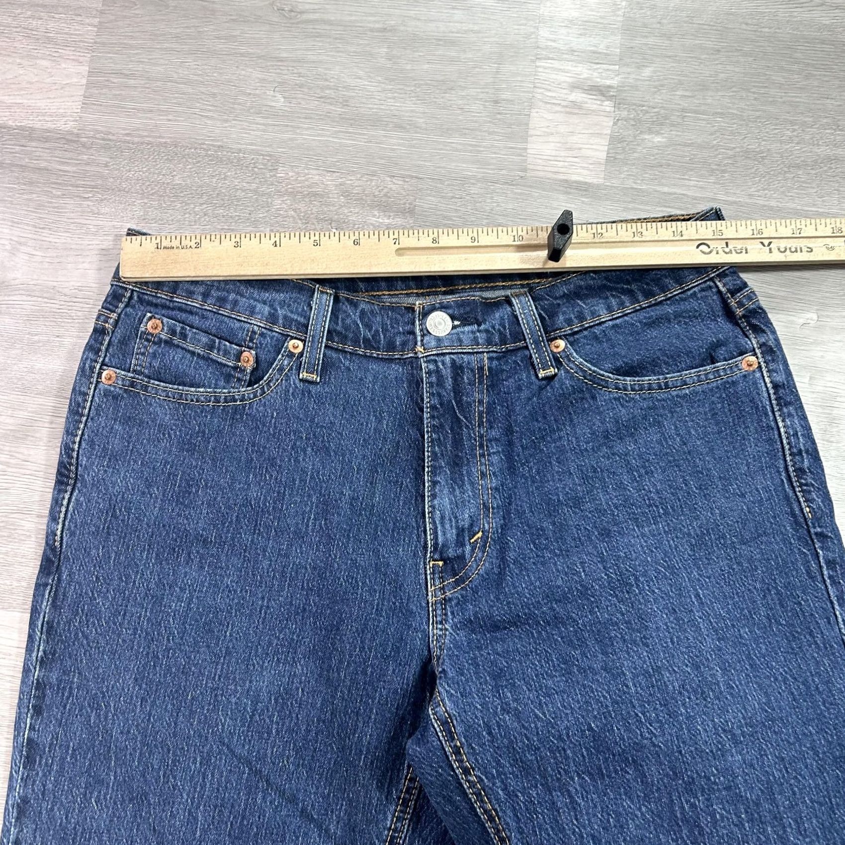 Levi's Levi's 541 Athletic Jeans Mens 30x32 Blue Medium Wash Straight Stretch Denim Pants Size US 30 / EU 46 - 7 Thumbnail
