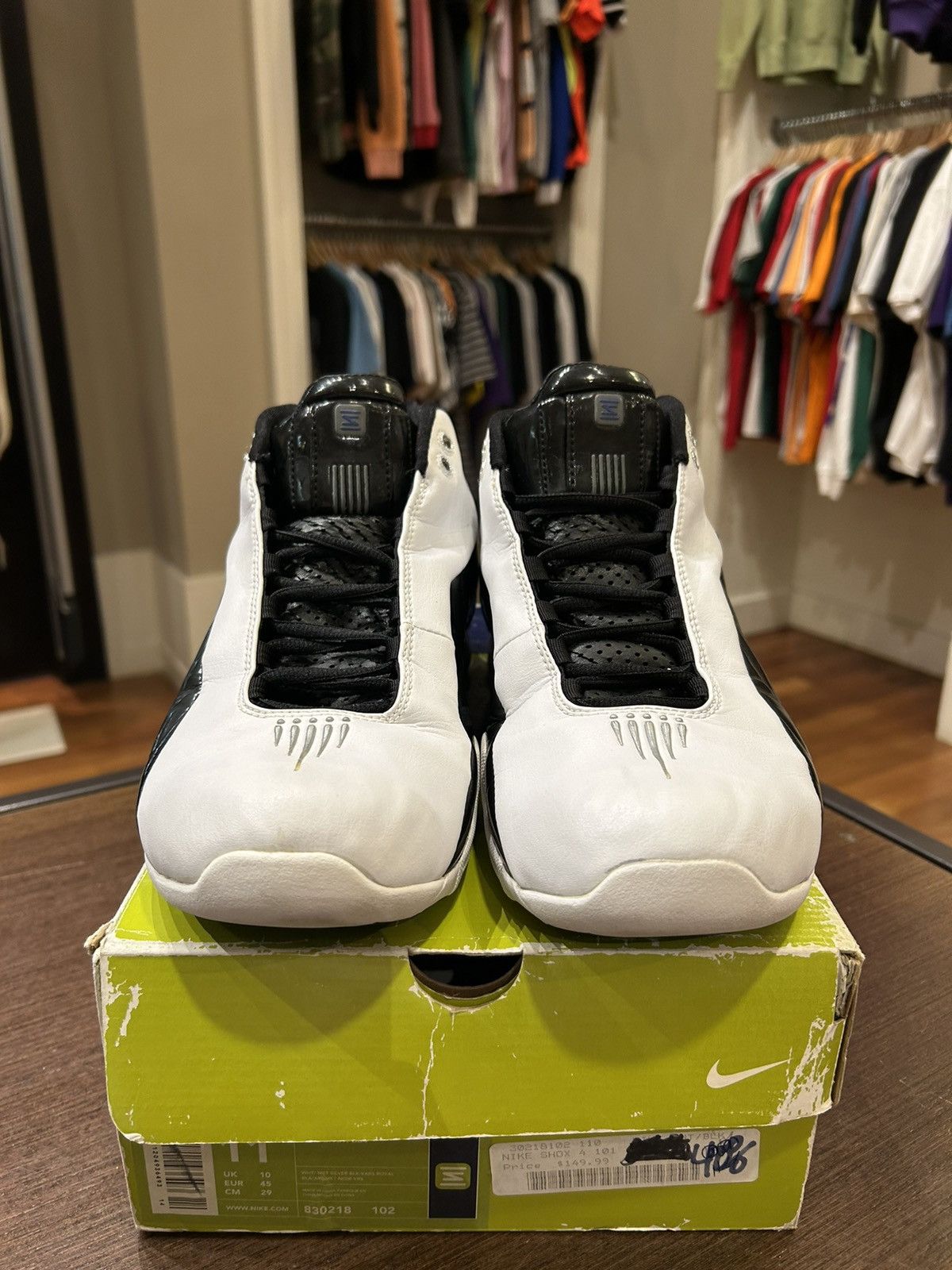 Nike Nike Shox BB4 White/Black/Blue Size US 11 / EU 44 - 3 Thumbnail