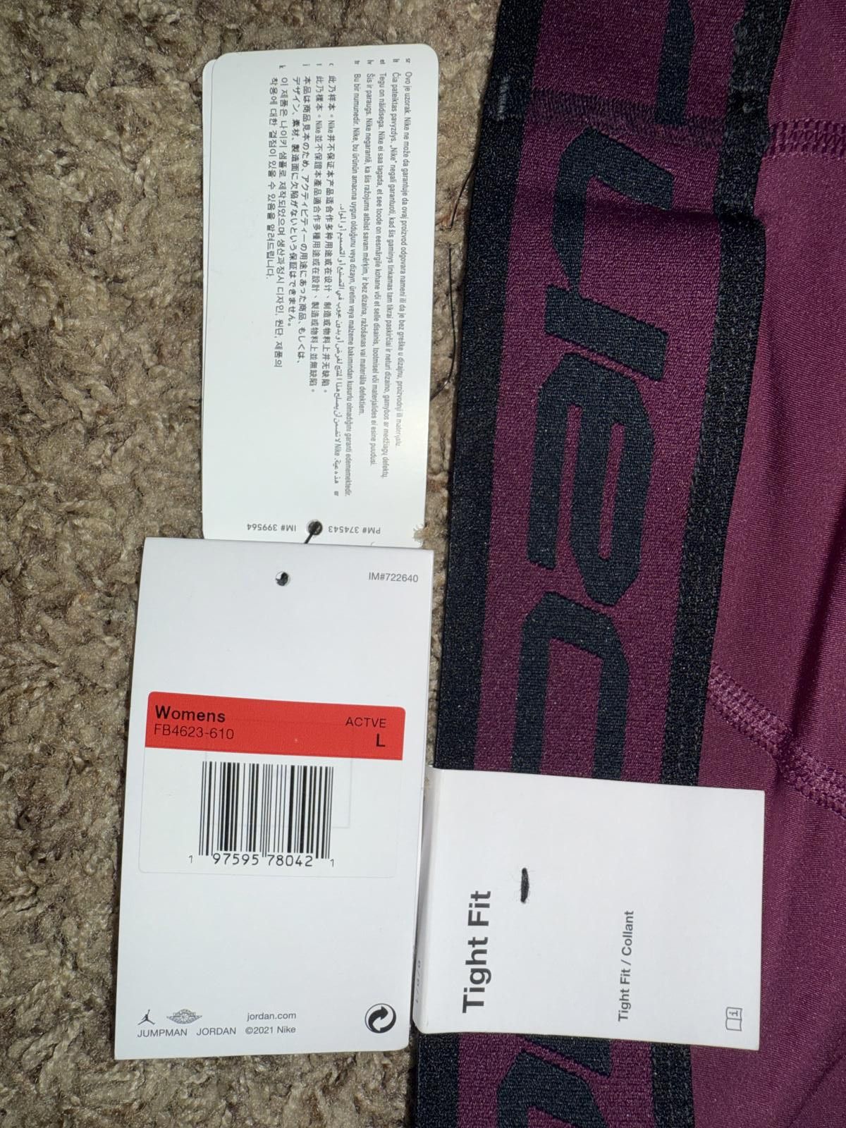 Nike Jordan Sport Women's 5" Compression Shorts Sample Size 36" / US 14 / IT 50 - 7 Thumbnail