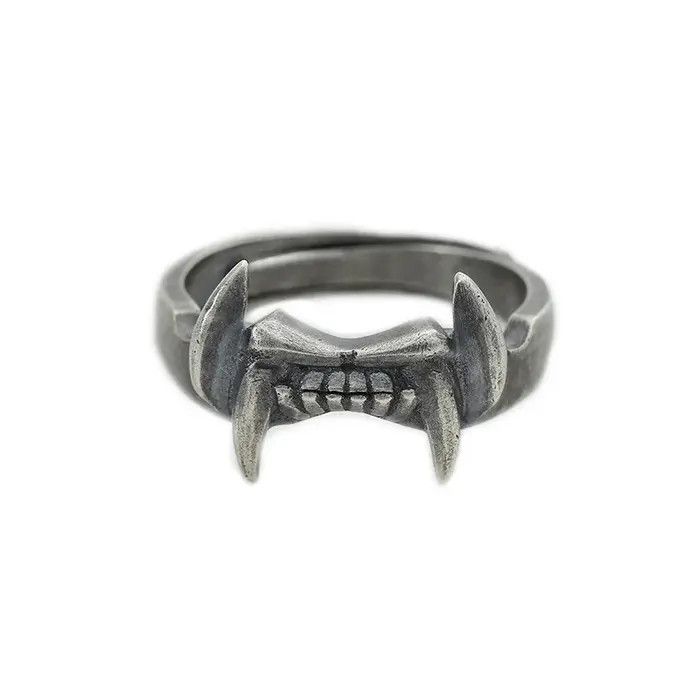 Handmade Vampire Tooth Adjustable Ring Size ONE SIZE - 4 Thumbnail