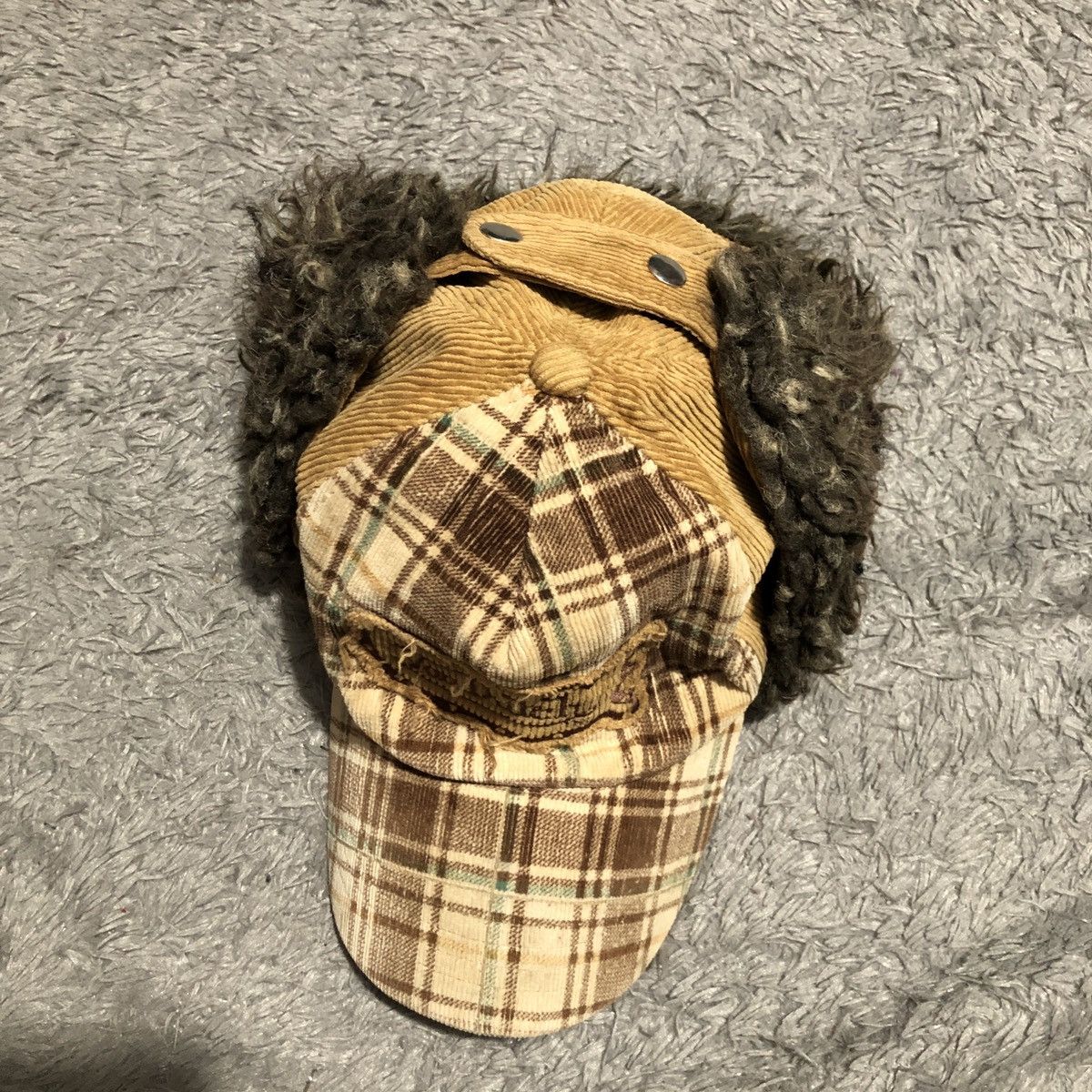 Vintage × Von Dutch 🔥last price🔥 VON DUTCH FAUX FUR CORDUROY CAP Size ONE SIZE - 3 Thumbnail