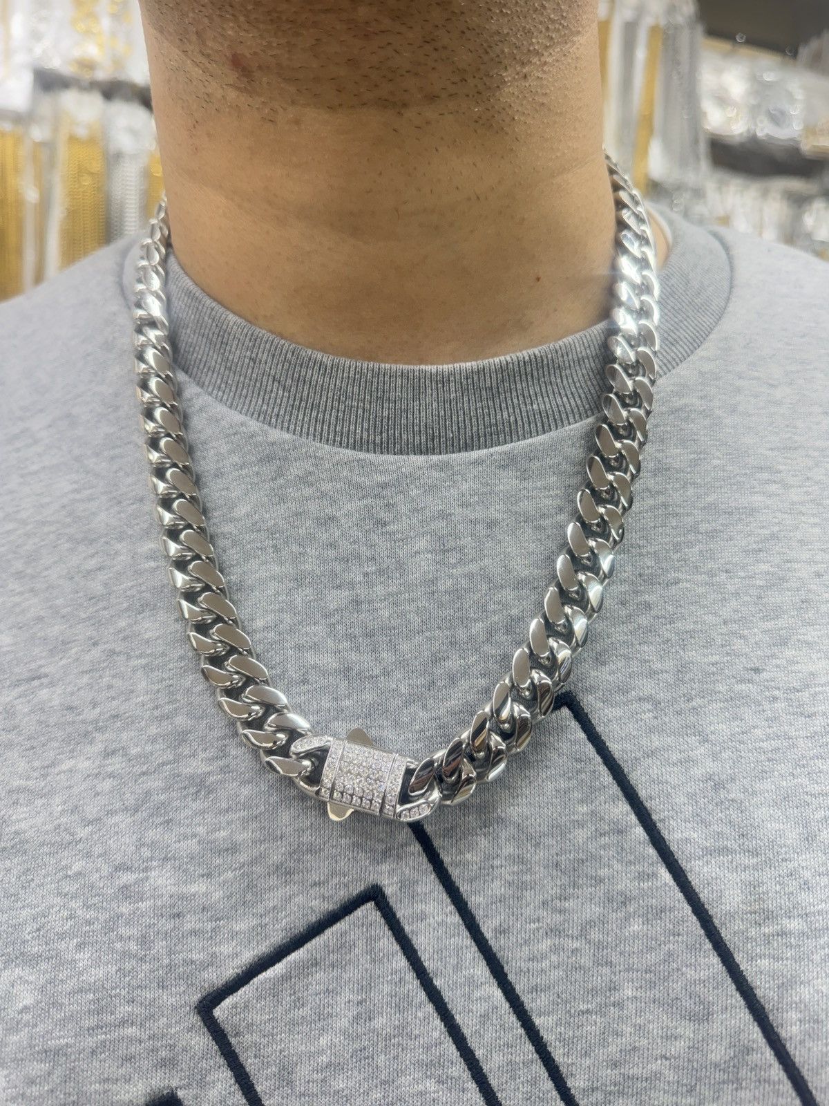 Other Cuban Link Chain with Pave Lock #bling #luxury Size ONE SIZE - 2 Thumbnail