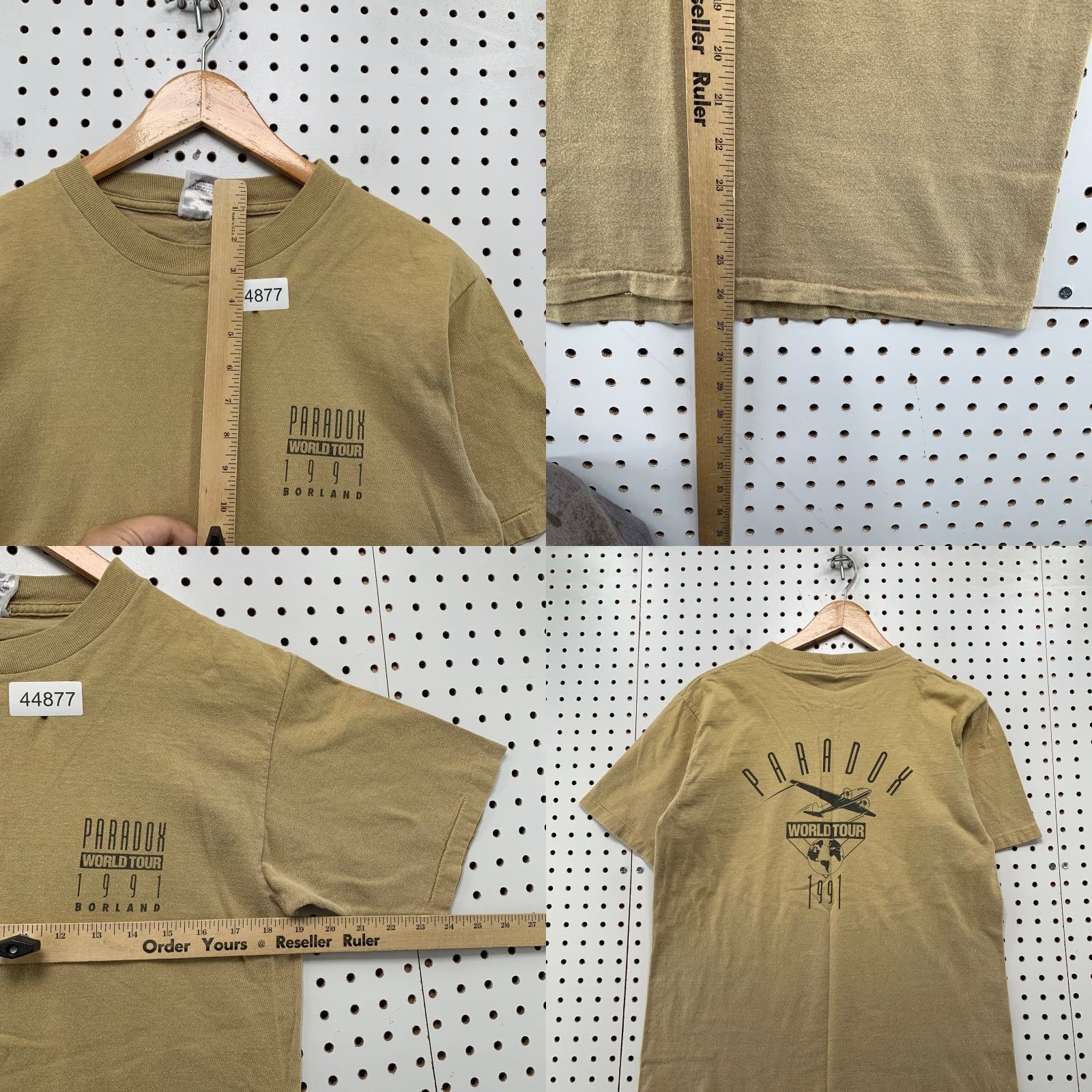 Vintage VINTAGE Paradox Borland World Tour Shirt Mens L Brown 1991 Cyber Punk USA Shirt Mens L Brown 90s Size US L / EU 52-54 / 3 - 8 Thumbnail