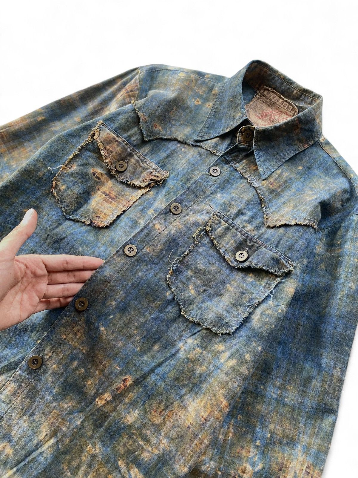 Japanese Brand × Vintage western rust pattern shirt if six was nine lgb style Size US M / EU 48-50 / 2 - 5 Thumbnail