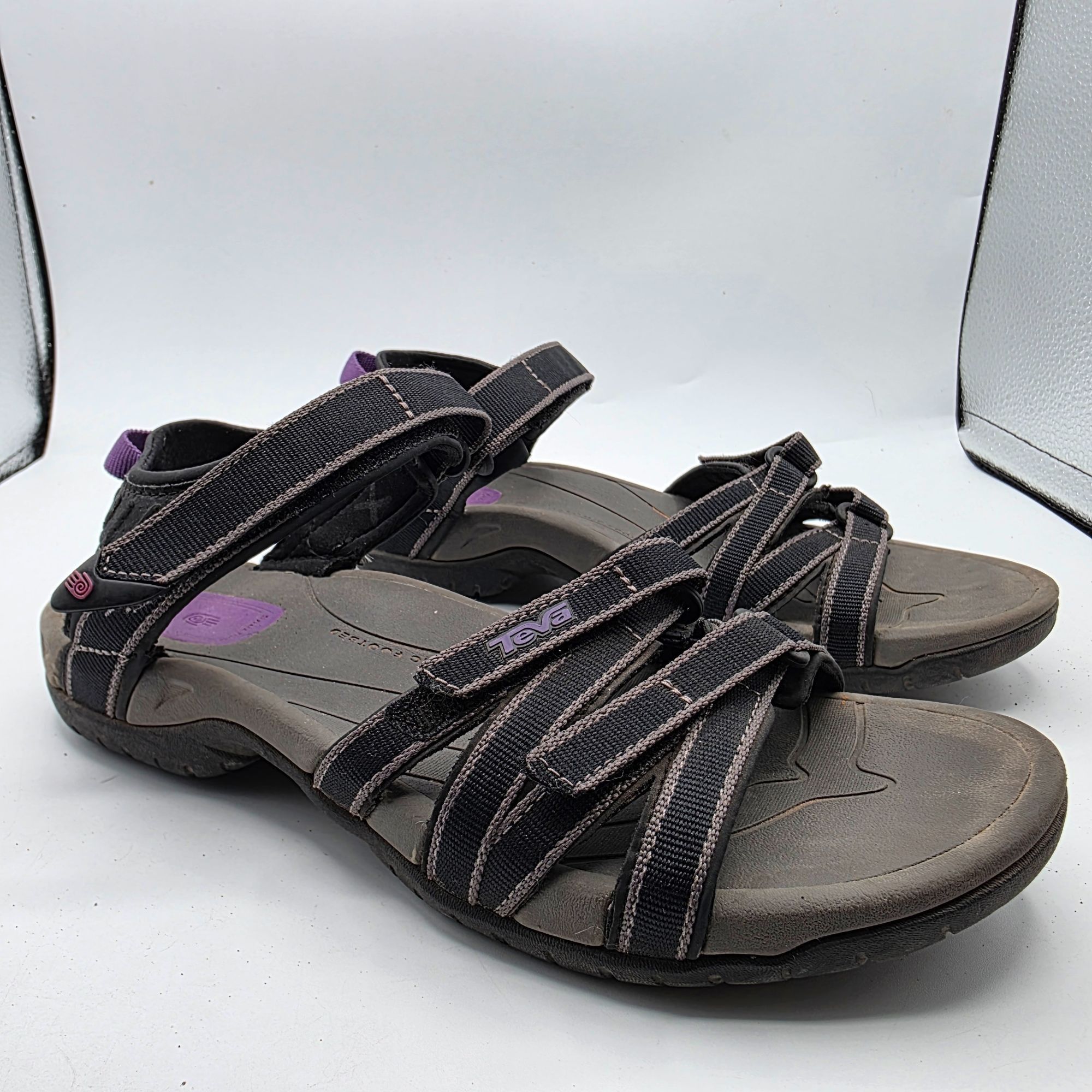 Teva Teva Tirra Womens Sandals Size 8 Black Adjustable Strap Outd Size US 8 / IT 38 - 1 Thumbnail