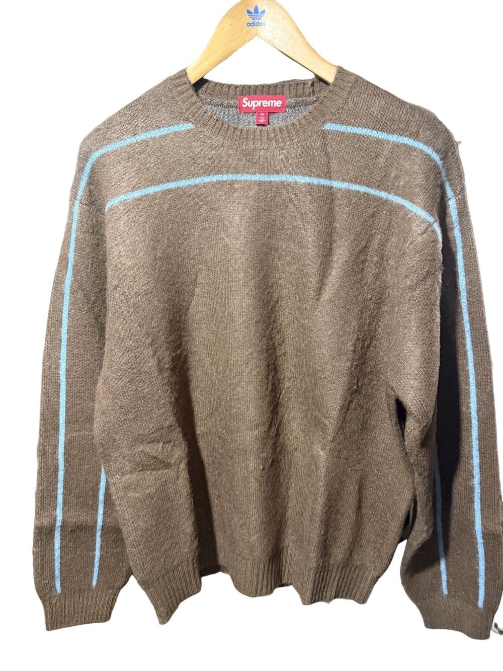 Supreme Supreme Chest Stripe Raglan Sweater | Grailed