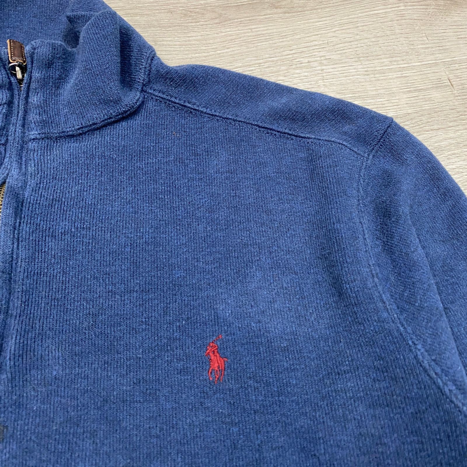 Polo Ralph Lauren × Vintage Vintage Polo Ralph Lauren 1/4 Zip Pullover Sweater Men's L Size US L / EU 52-54 / 3 - 2 Thumbnail