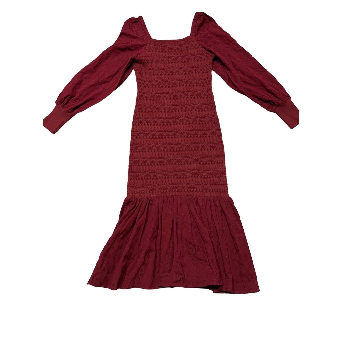 Anthropologie NWT burgundy dress size XS