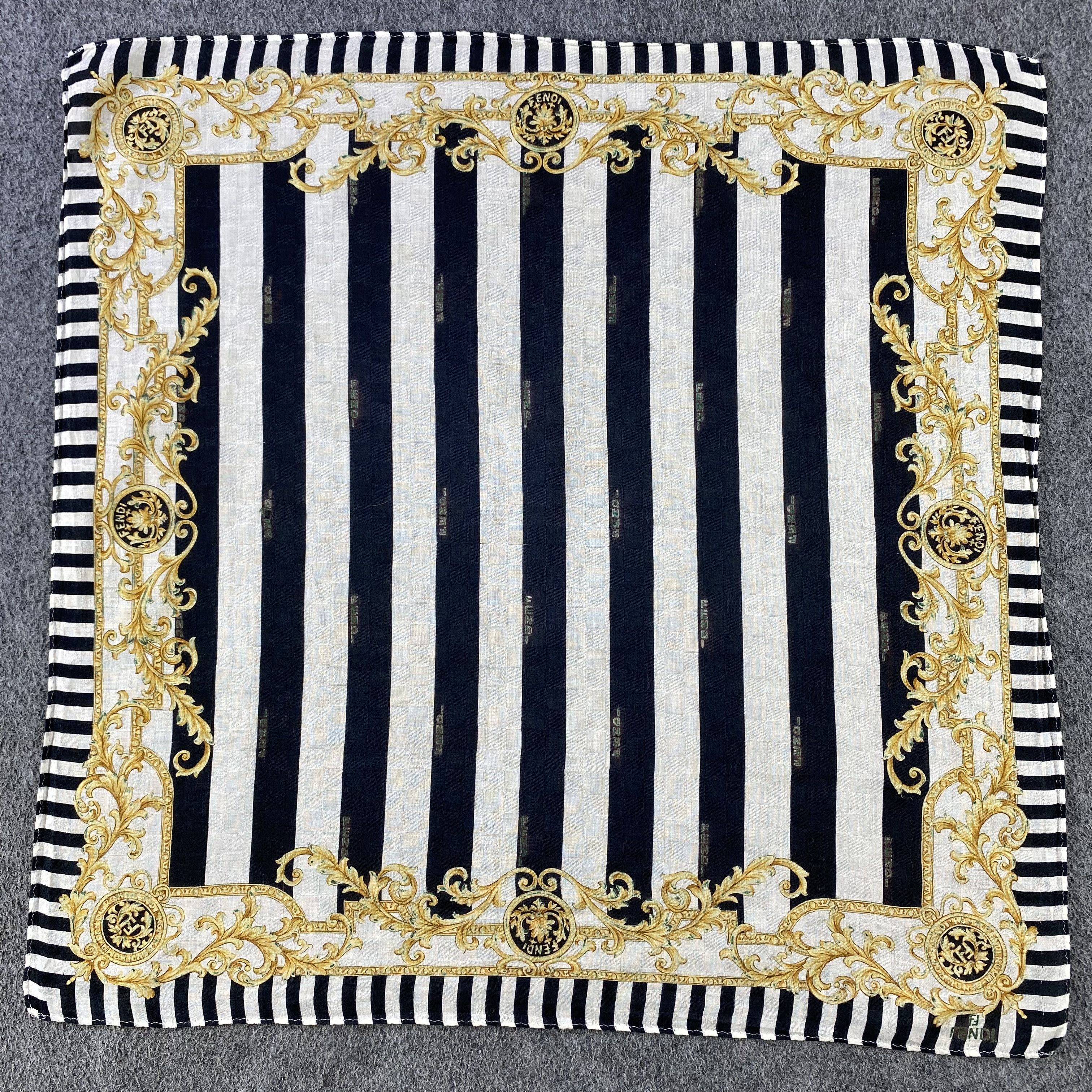 Vintage Fendi Handkerchief/Neckerchief/Bandana HC665 Size ONE SIZE - 1 Thumbnail