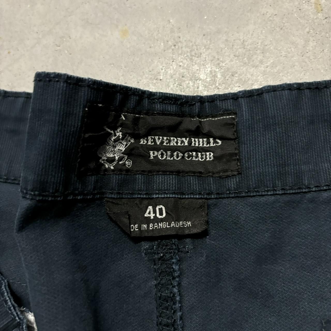 Japanese Brand × Vintage Crazy Vintage Y2K/2000s Baggy Navy Blue Skater Cargo Shorts! Size US 40 / EU 56 - 7 Thumbnail