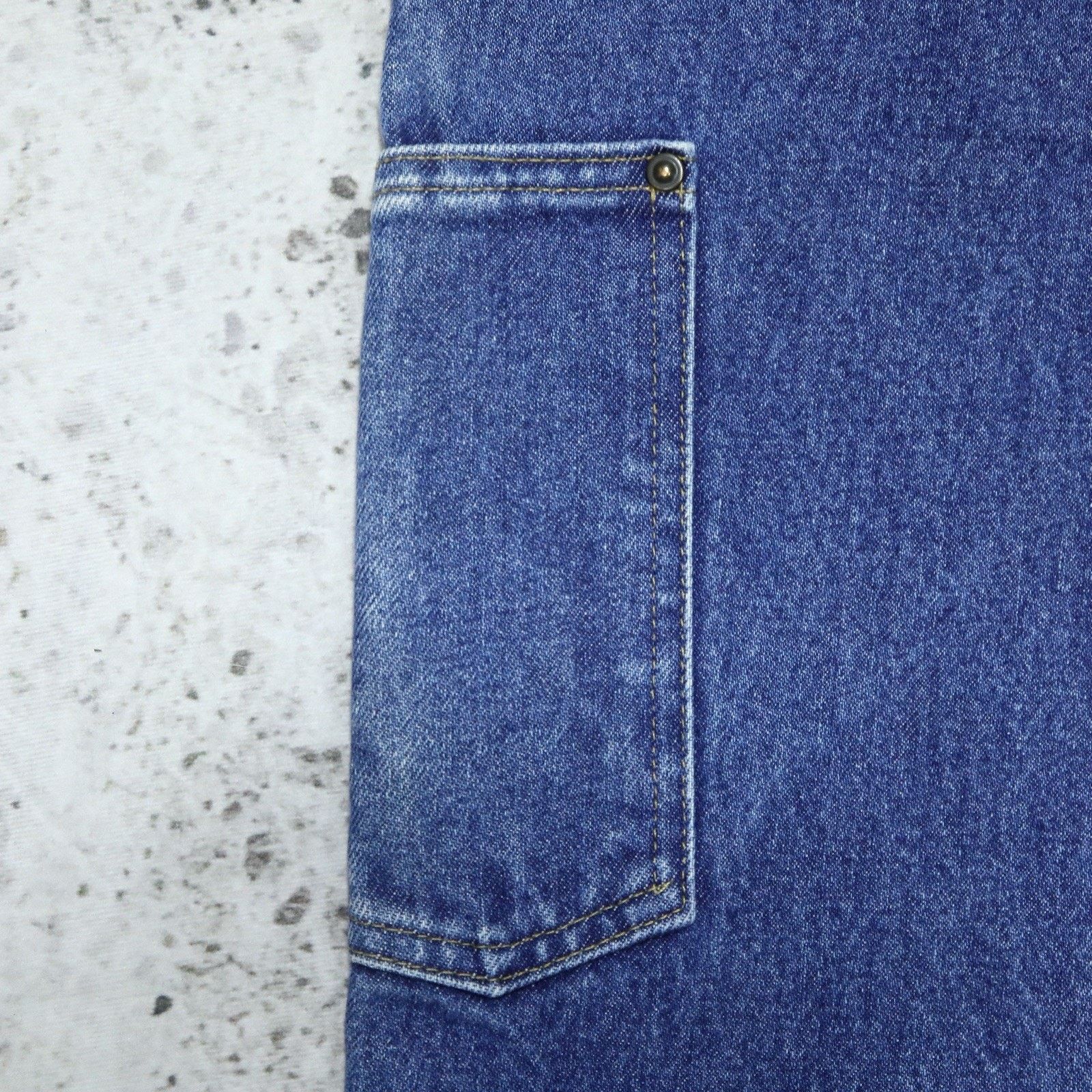 Carhartt Vintage Carhartt Faded Blue Denim Double Knee Carpenter Pant Size US 31 - 18 Thumbnail