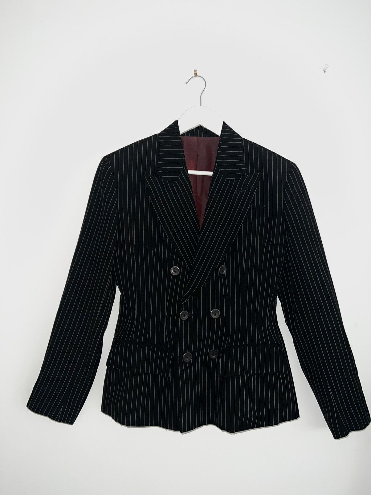 Jean Paul Gaultier Jean Paul Gaultier Classique Paris Pinstripe Blazer, 1990s Size S / US 4 / IT 40 - 12 Thumbnail