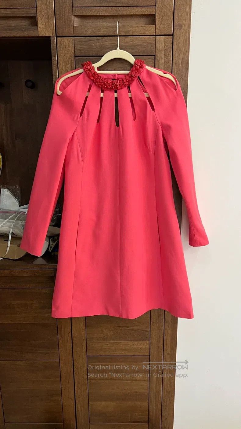 Valentino Valentino Leather collar dress Size M / US 6-8 / IT 42-44 - 4 Thumbnail