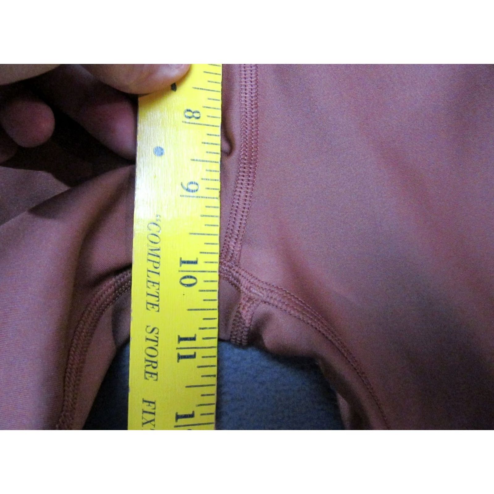 Alo Alo Leggings Womens Small Brown Logo Stretch High Waist Running Activewear Size 28" / US 6 / IT 42 - 5 Thumbnail