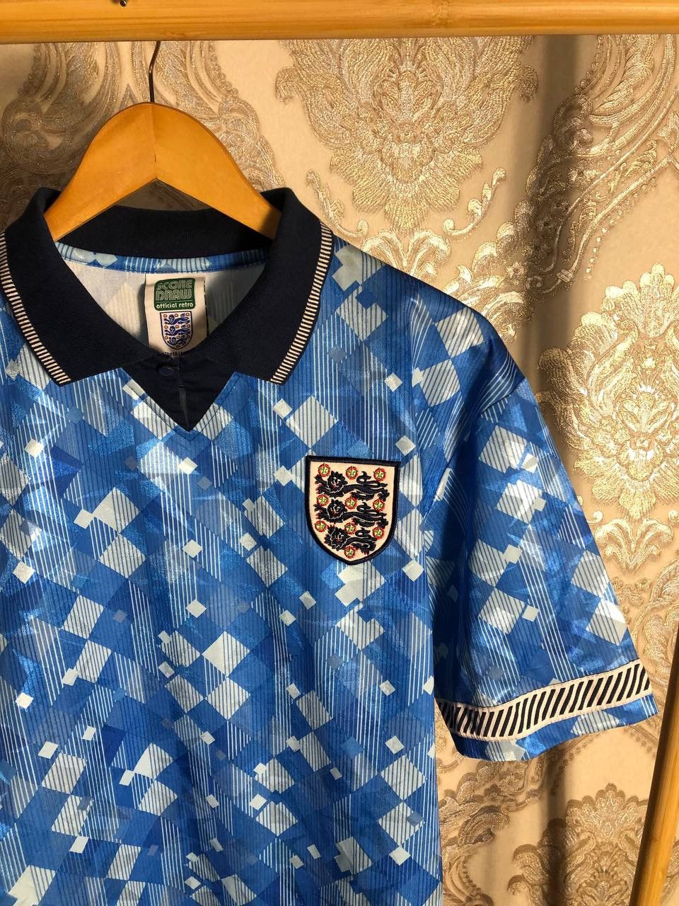 Vintage VERY RARE ENGLAND RETRO SOCCER JERSEY FC MANCHESTER Y2K 90s Size US M / EU 48-50 / 2 - 2 Thumbnail