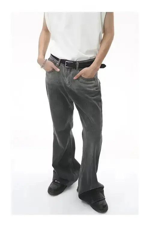 Designer × Japanese Brand × Jean ripped yuppie distressed flared jeans Size US 32 / EU 48 - 1 Thumbnail