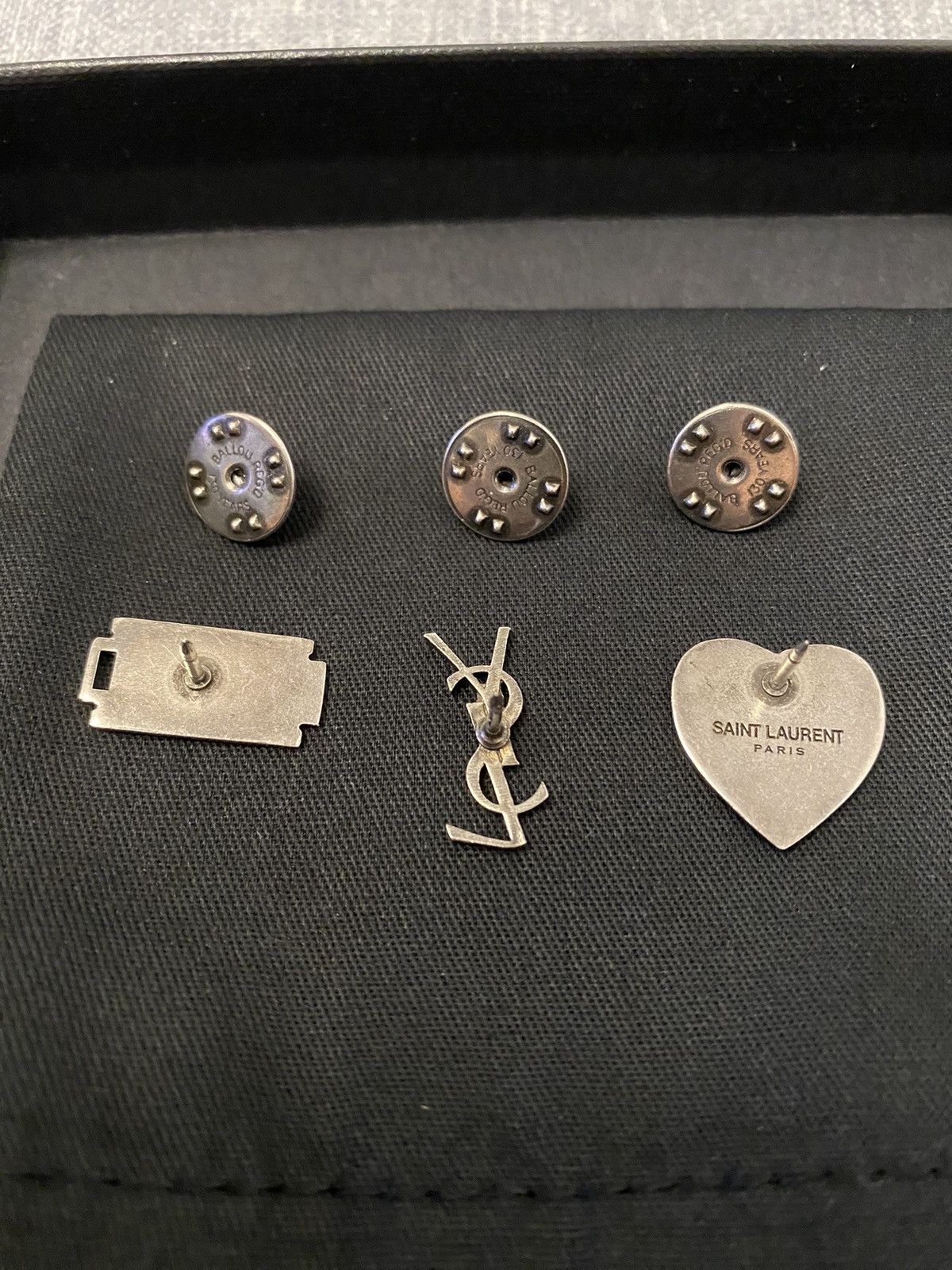 Saint Laurent Paris Saint Laurent razor blade 3 pin set Size ONE SIZE - 6 Thumbnail