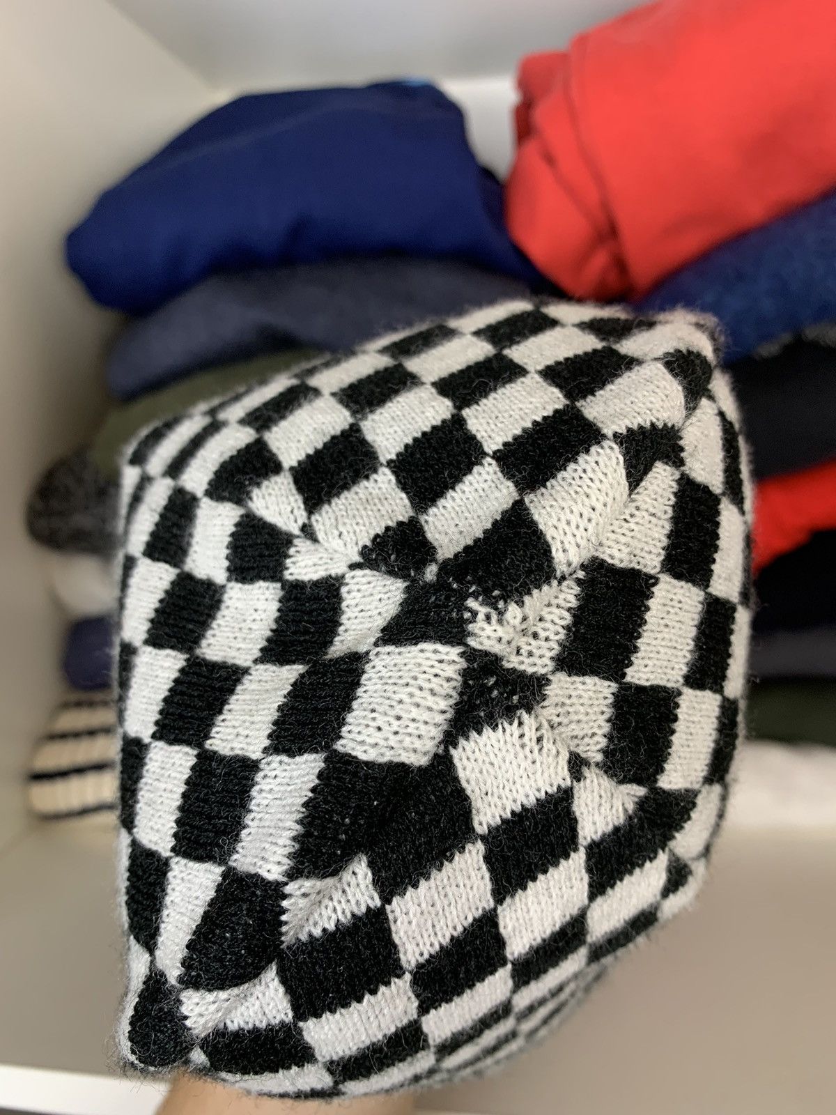 Other Checkboard Beanie Hat Size ONE SIZE - 11 Thumbnail