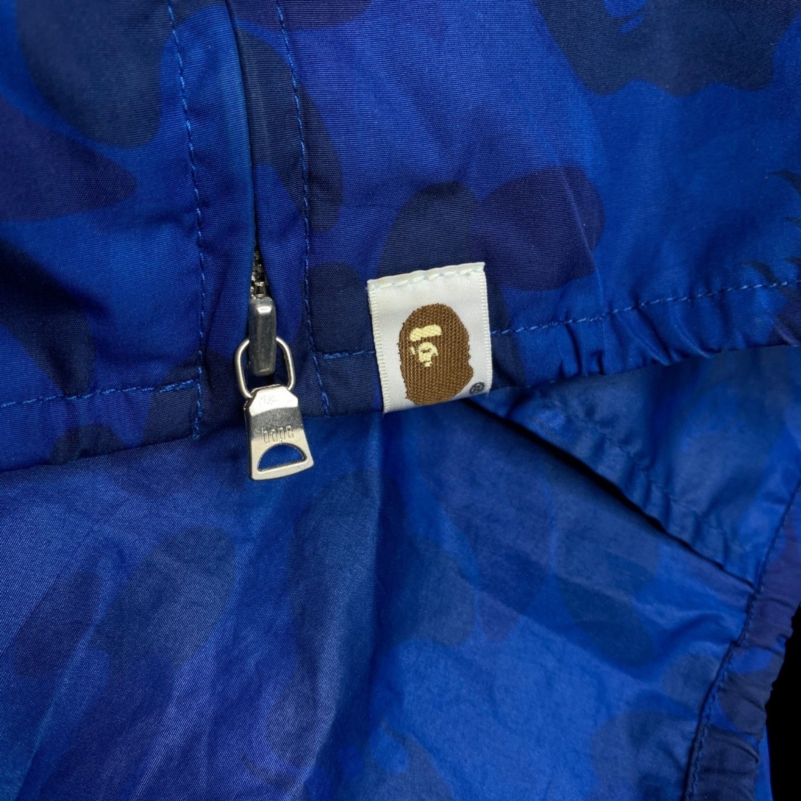 Bape OG Fire Camo Windbreaker (Blue) Size US L / EU 52-54 / 3 - 5 Thumbnail