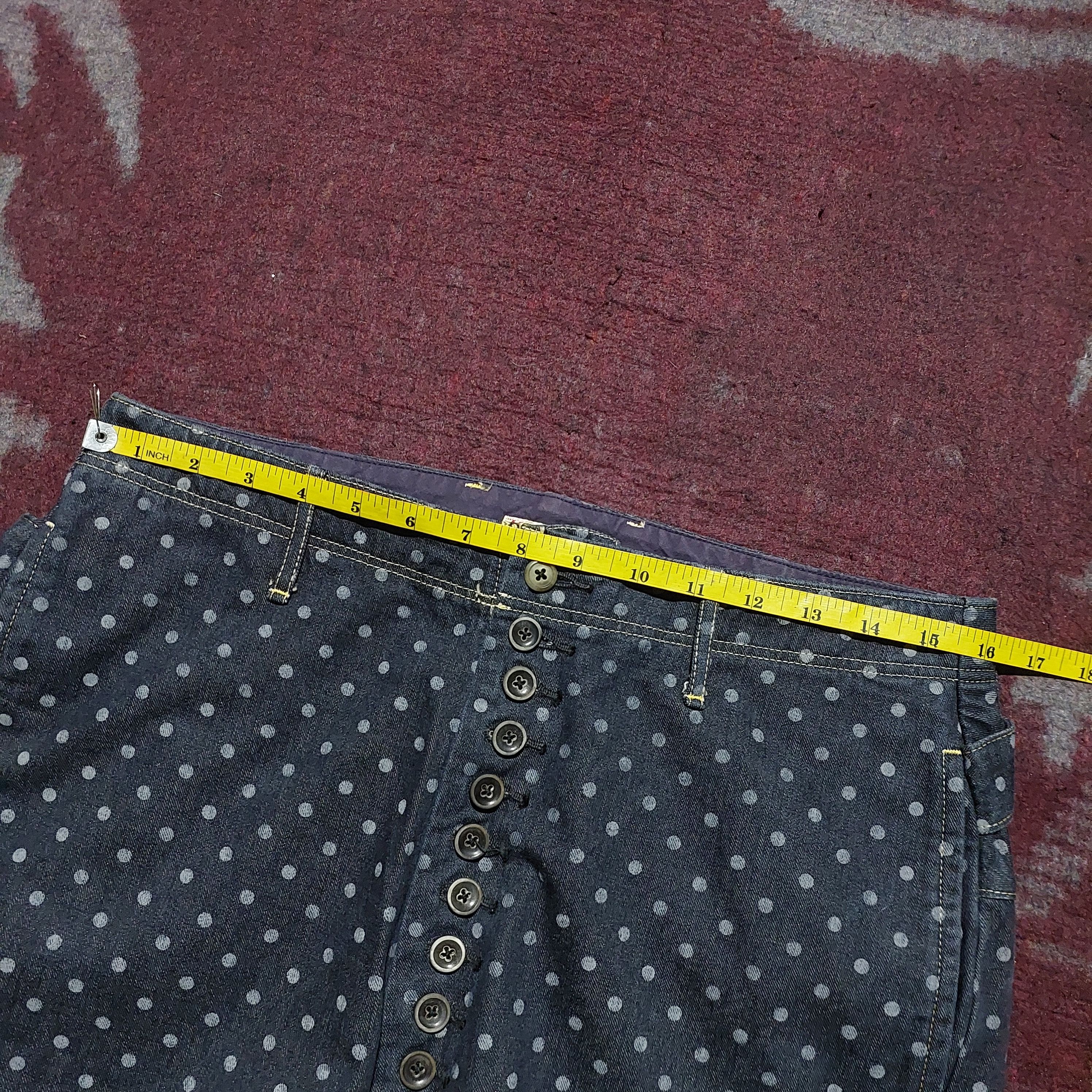 Kapital Kapital polca Clown button down denim pants Size US 32 / EU 48 - 14 Thumbnail