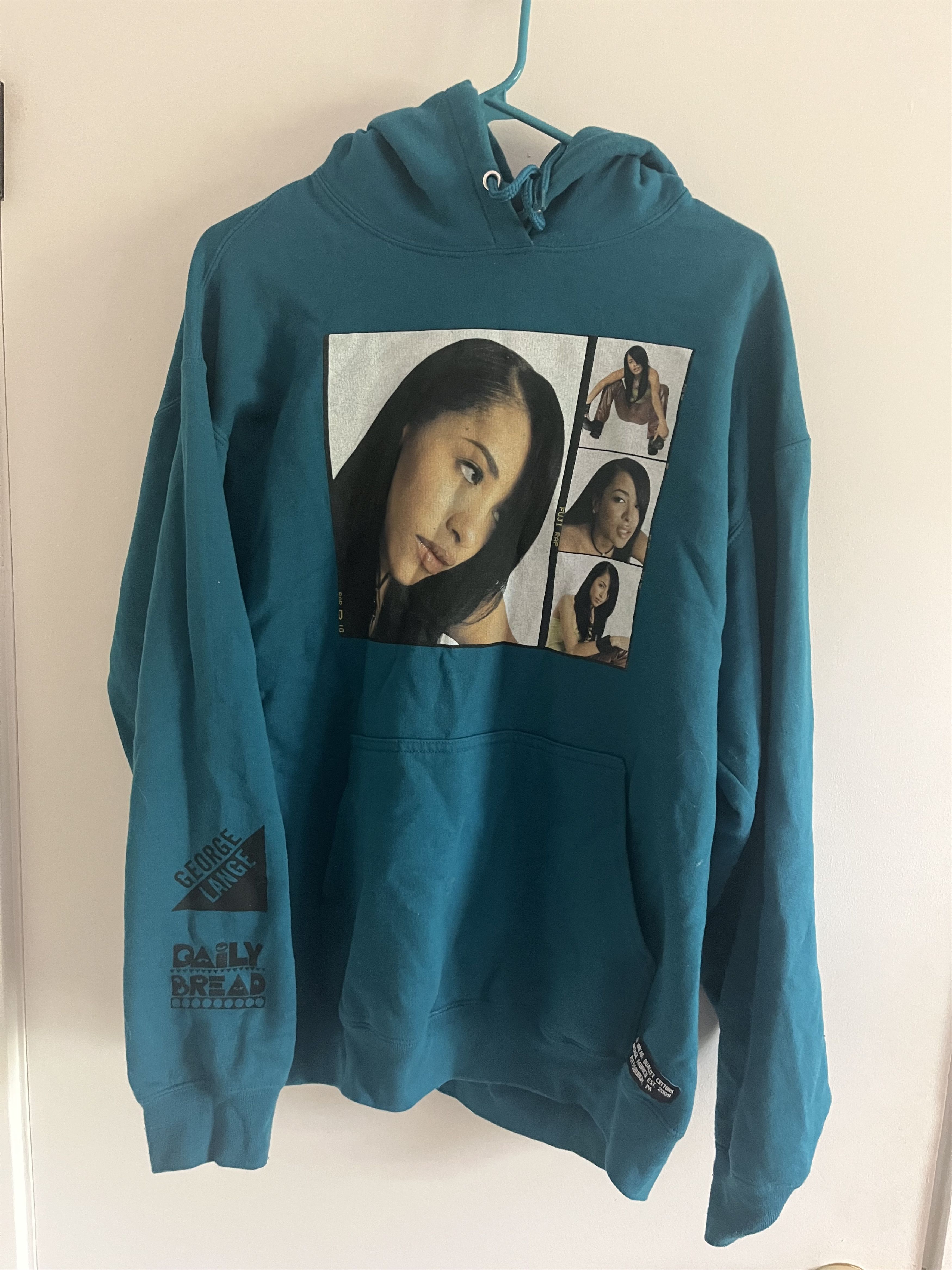 Daily Bread Daily Bread - George Lange - Aaliyah, Teal Hoodie Size US L / EU 52-54 / 3 - 1 Thumbnail