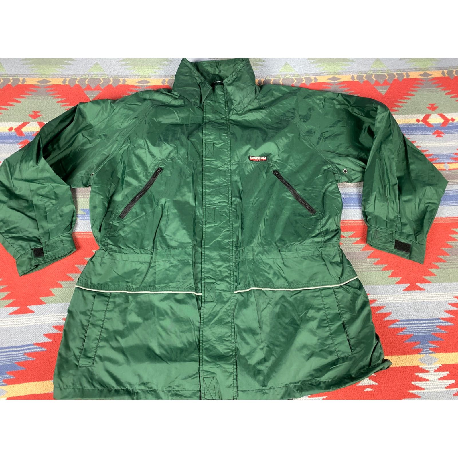 Kenneth Cole VINTAGE Kenneth Cole Outerwear Windbreaker Parka Jacket L Men Green Size US L / EU 52-54 / 3 - 2 Thumbnail