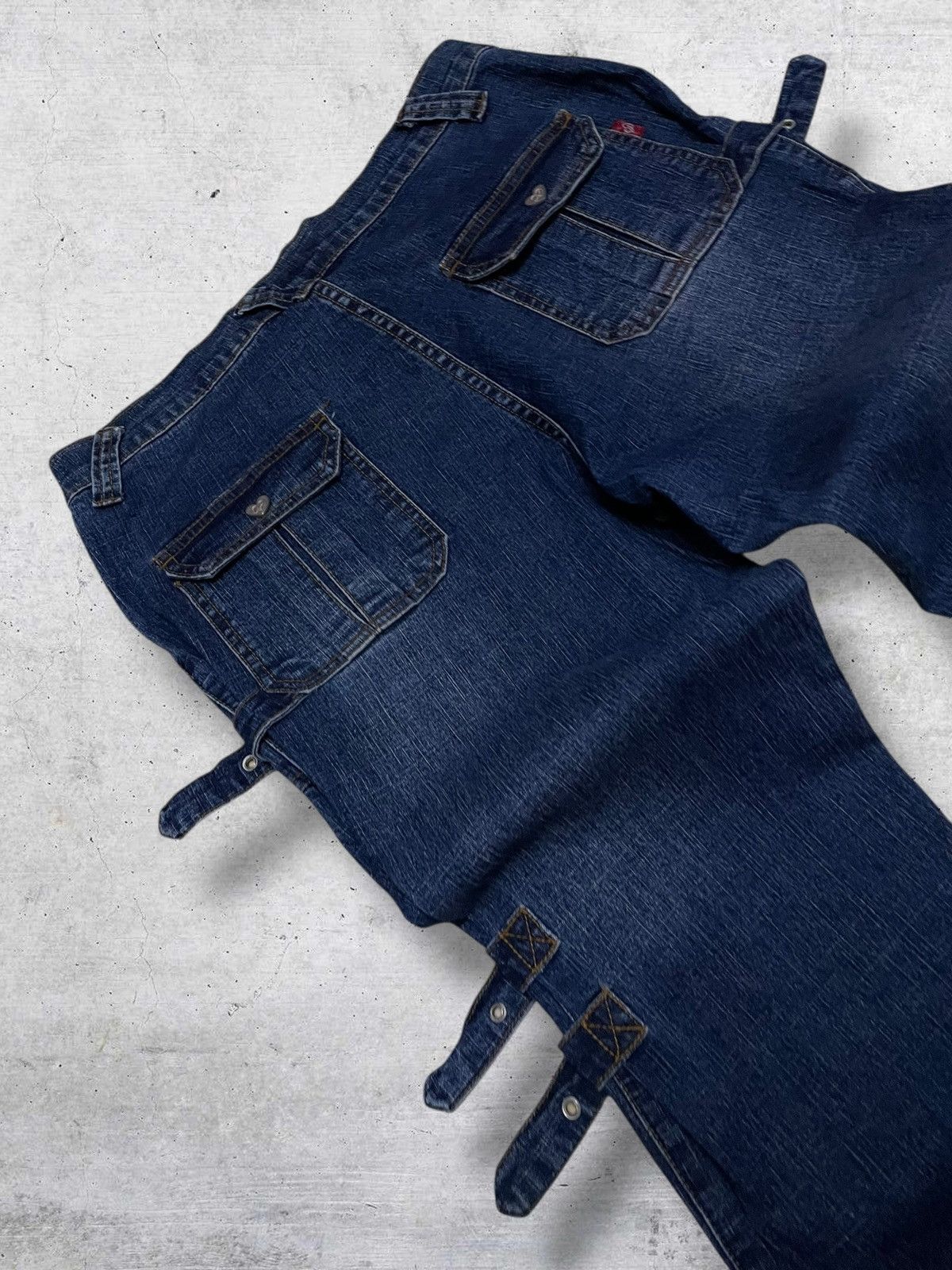 Hysteric Glamour VINTAGE ANGELA JAPAN 90S OG DESIGNER BONDAGE FLARED DENIM Size US 32 / EU 48 - 17 Thumbnail