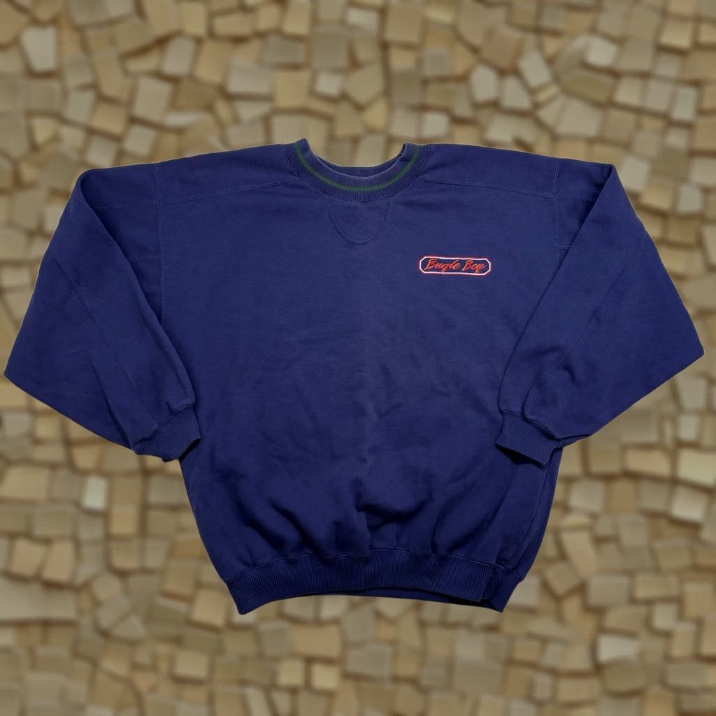 Bugle Boy VINTAGE Bugle Boy Sweatshirt Crewneck Size M Embroidered Logo Blue 90s Pullover Men Size US M / EU 48-50 / 2 - 1 Thumbnail