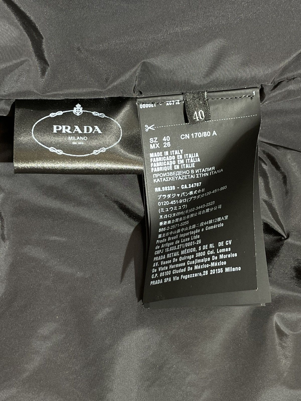 Prada AW18 Logo Patch Padded Wool Shirt/Jacket Size US M / EU 48-50 / 2 - 7 Thumbnail