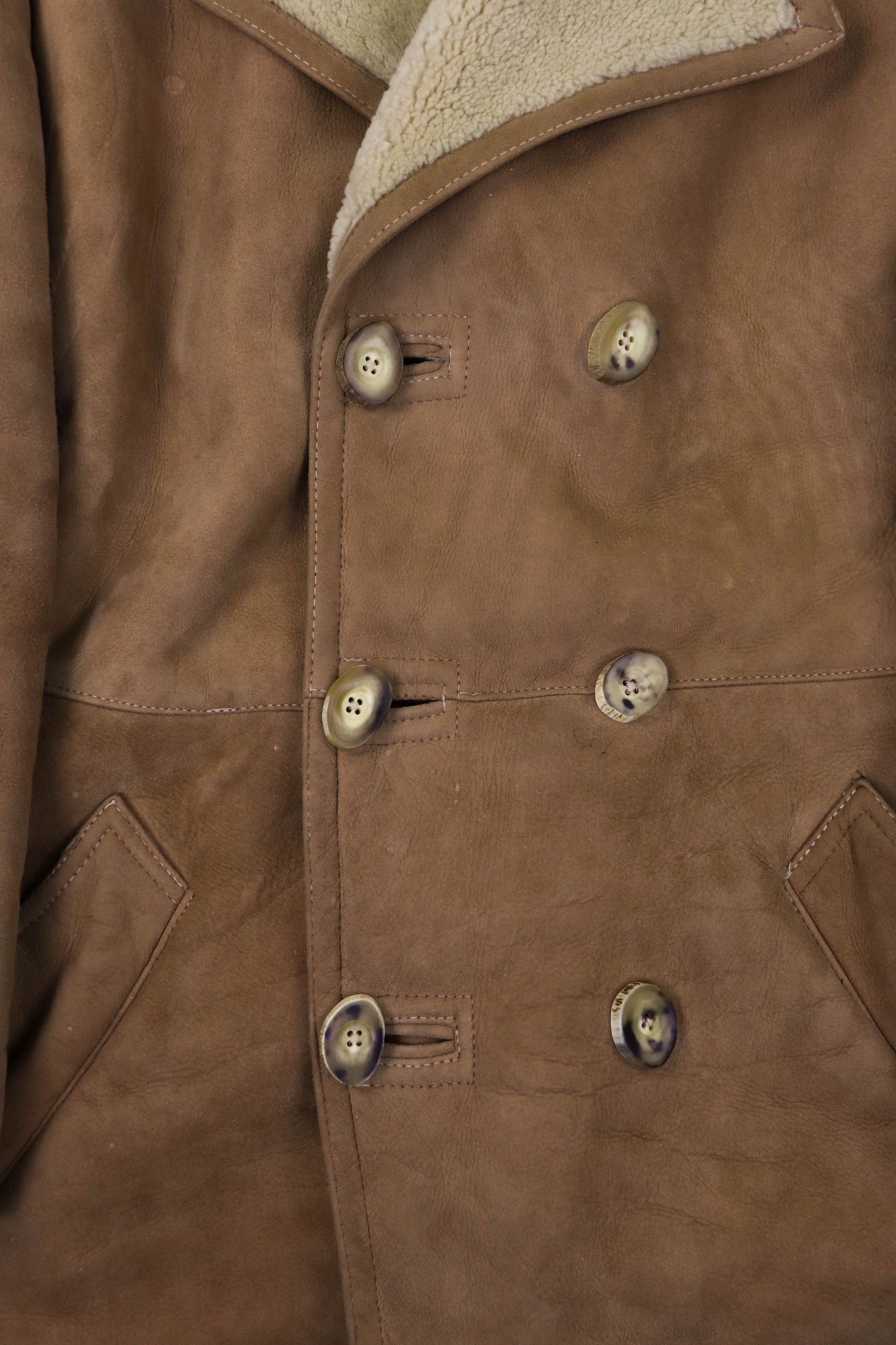 Harrods Vintage Californian Spring Lamb England Made Shearling Coat Size US M / EU 48-50 / 2 - 9 Thumbnail
