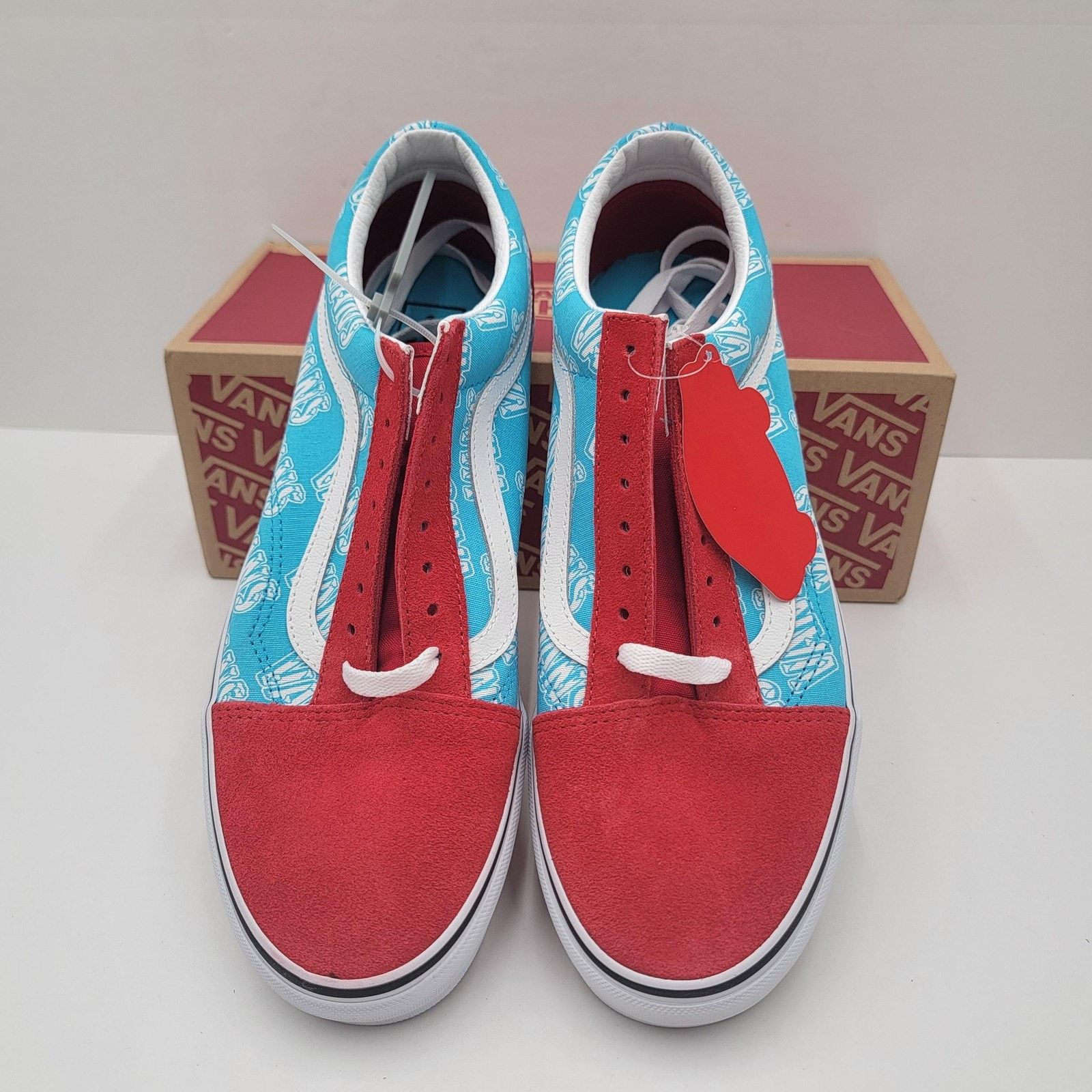 Vans Vans Old Skool Men Size 11 Red/Blue Retro Mart Skate Classic Size US 11 / EU 44 - 4 Thumbnail