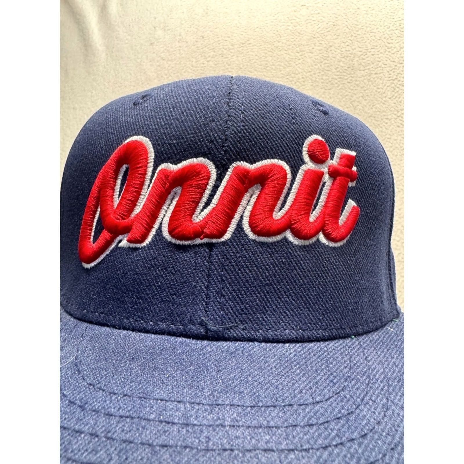 Vintage Onnit Navy Blue Adjustable Snapback Hat With Red Embroidered Logo Size ONE SIZE - 5 Thumbnail