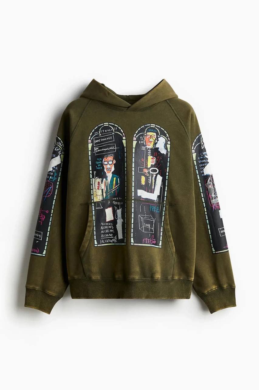 H&M × Jean-Michel Basquiat × Who Decides War Who Decides War H&M Printed Logo Hoodie Y2K Size US XS / EU 42 / 0 - 1 Thumbnail